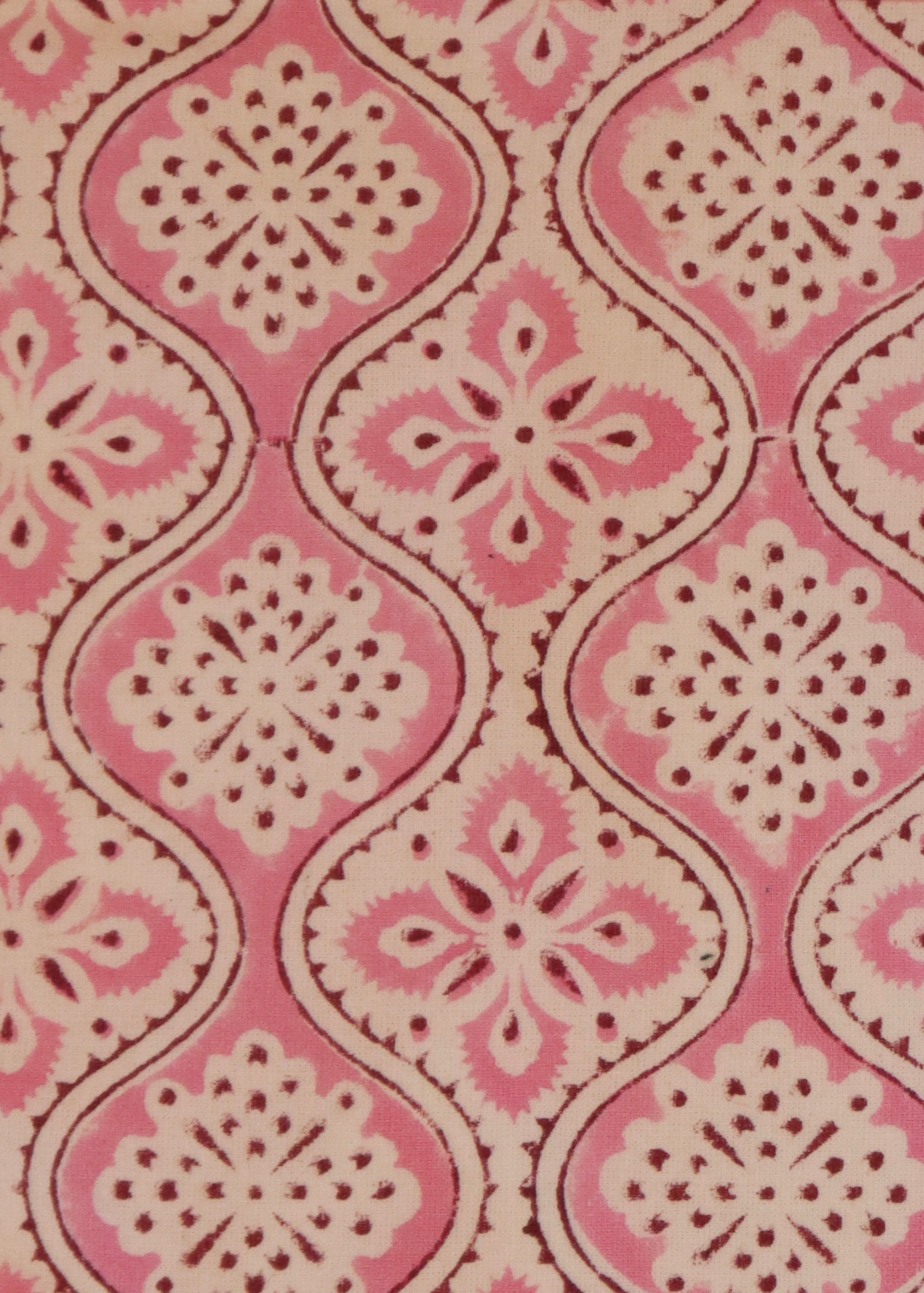 Block Print Apron - Pink Retro