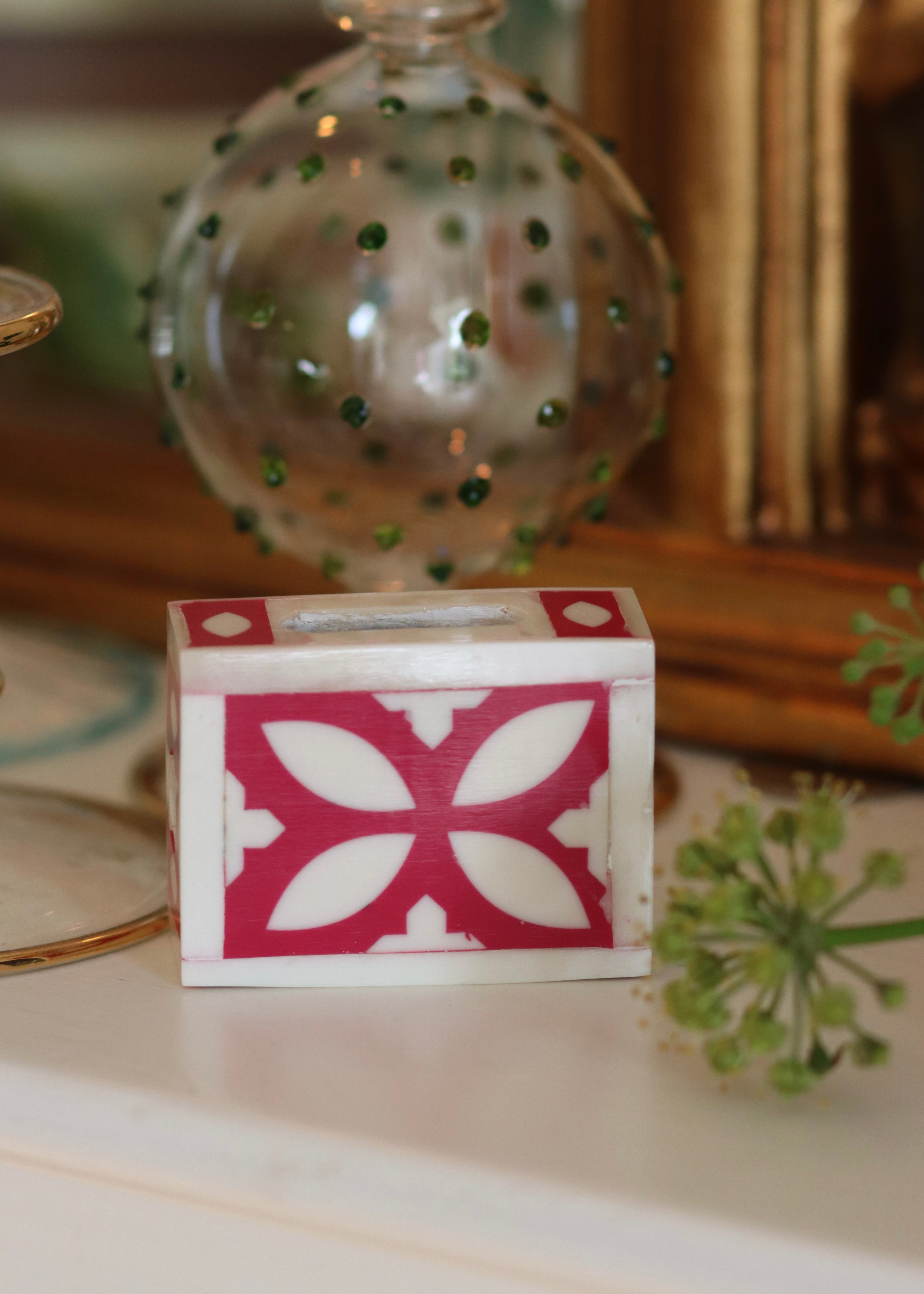 Small Matchbox Holder - Raspberry