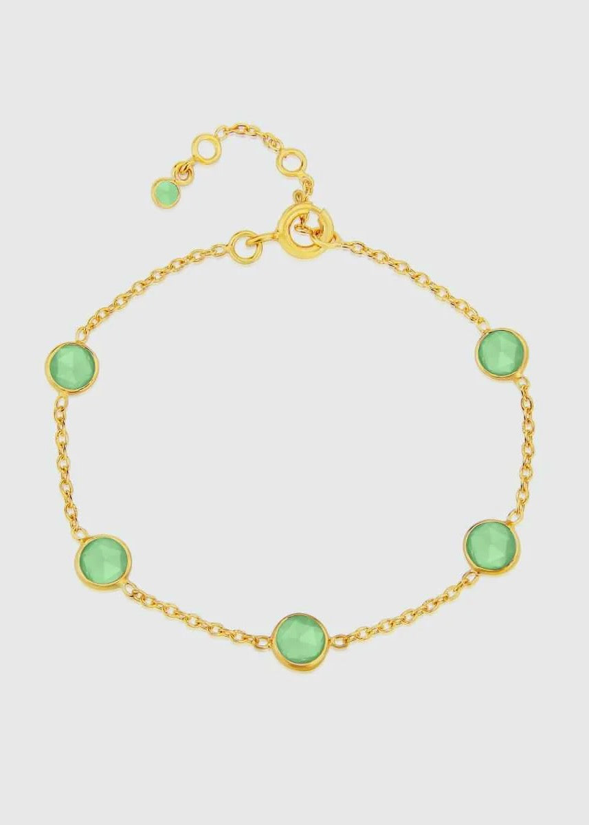 Bracelet - antibes Chrysoprase & Gold Vermeil