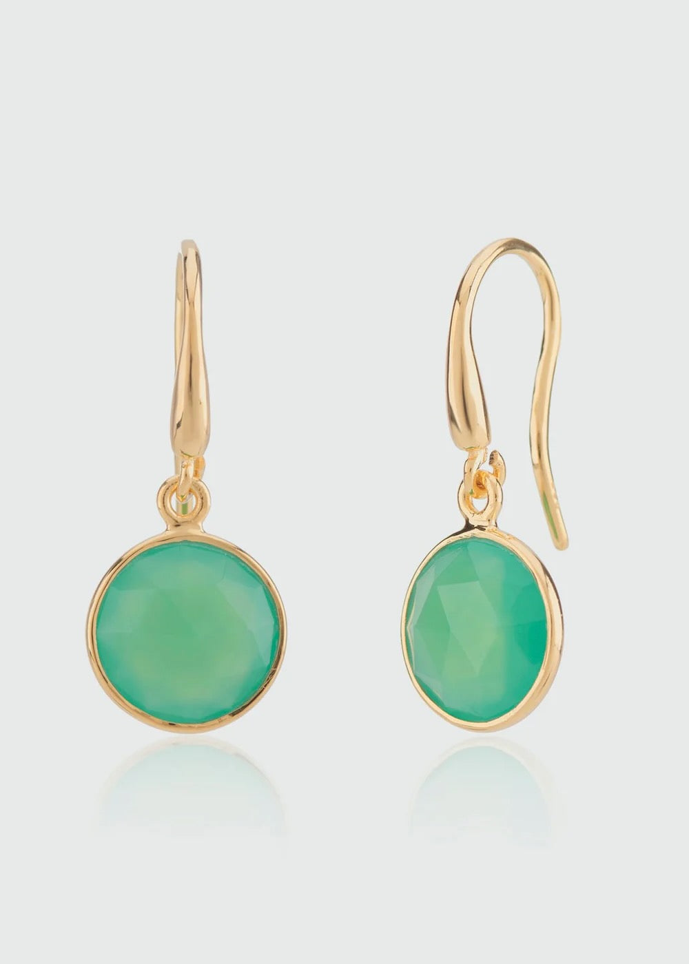 Antibes Chrysoprase & Gold Vermeil Earrings