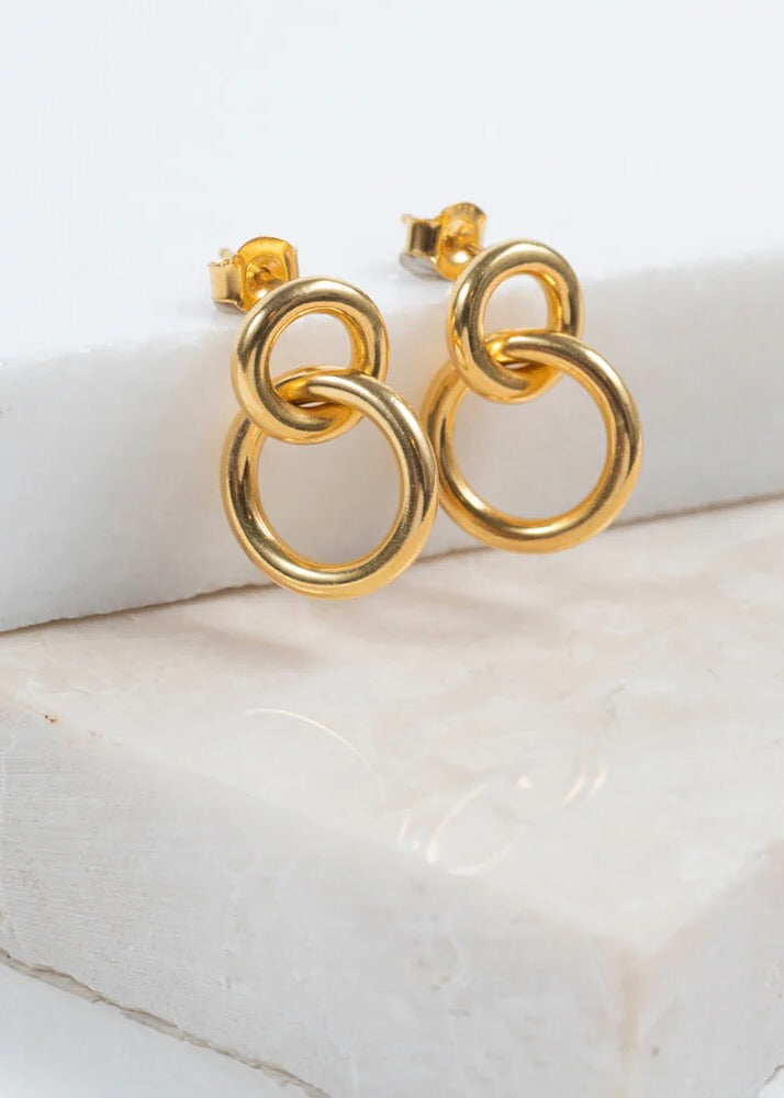 Kelso Large Chunky Gold Vermeil Earrings