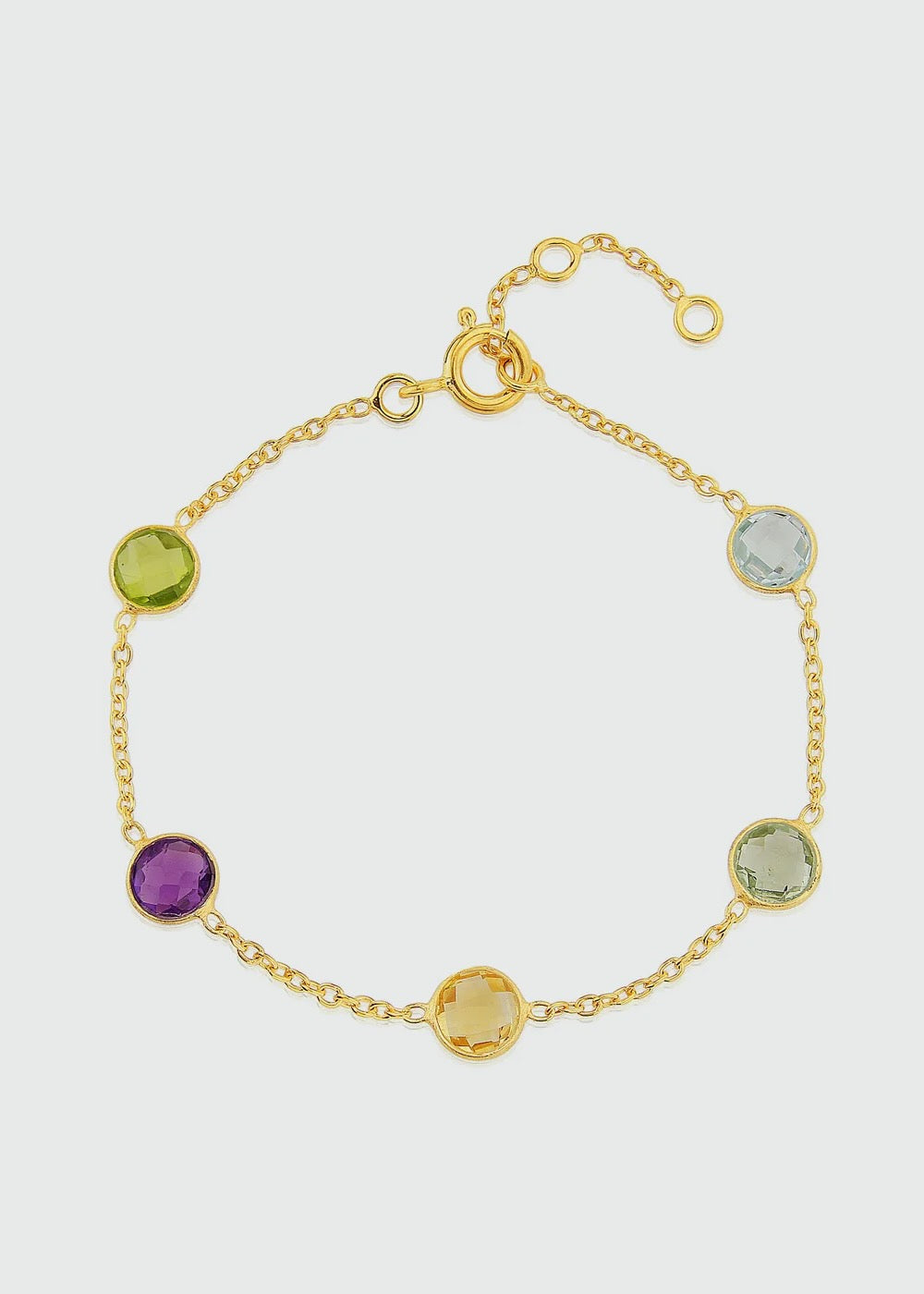 Bracelet - Chennai Multi Gemstone & Gold Vermeil