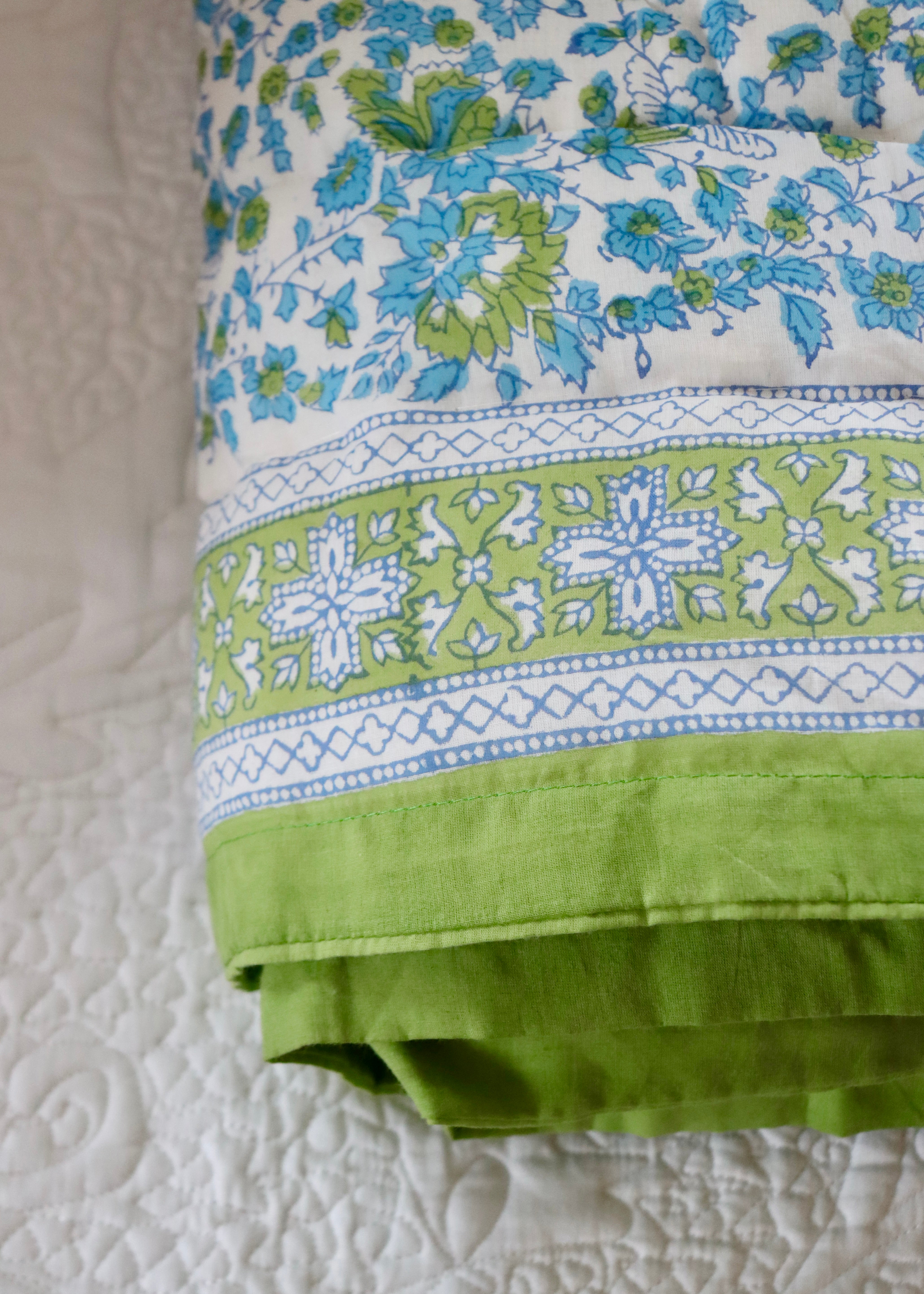 Hand block Printed Quilt - Jaipur