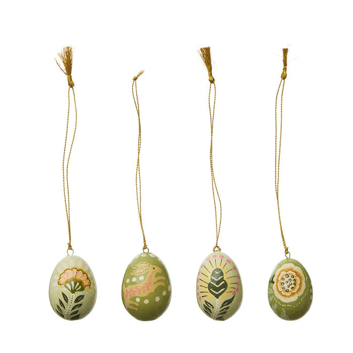 Small Decorative Eggs - Ivy - Set of 4