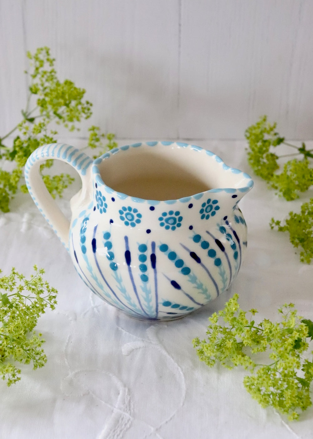 Dinky Jug - White & Blue