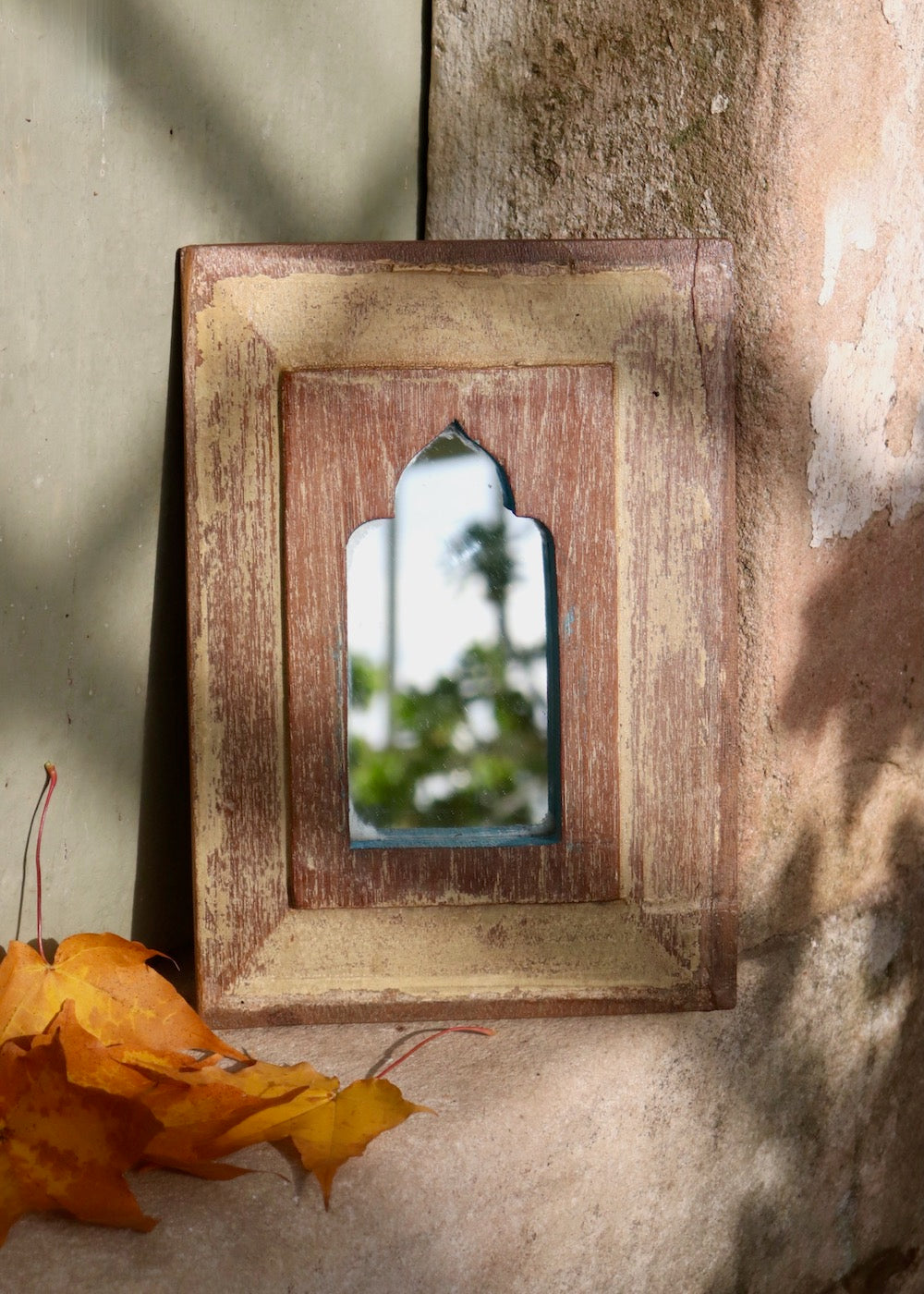 Vintage Wooden Mirror - 2