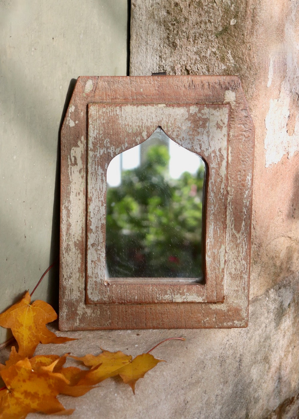 Vintage Wooden Mirror - 19