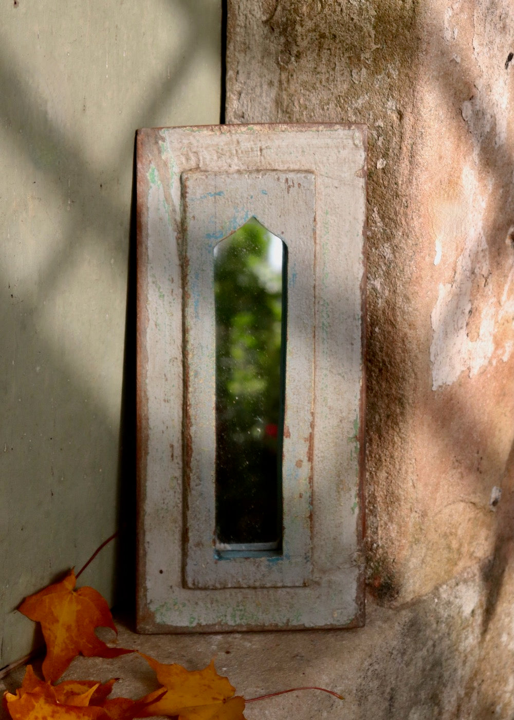 Vintage Wooden Mirror - 26