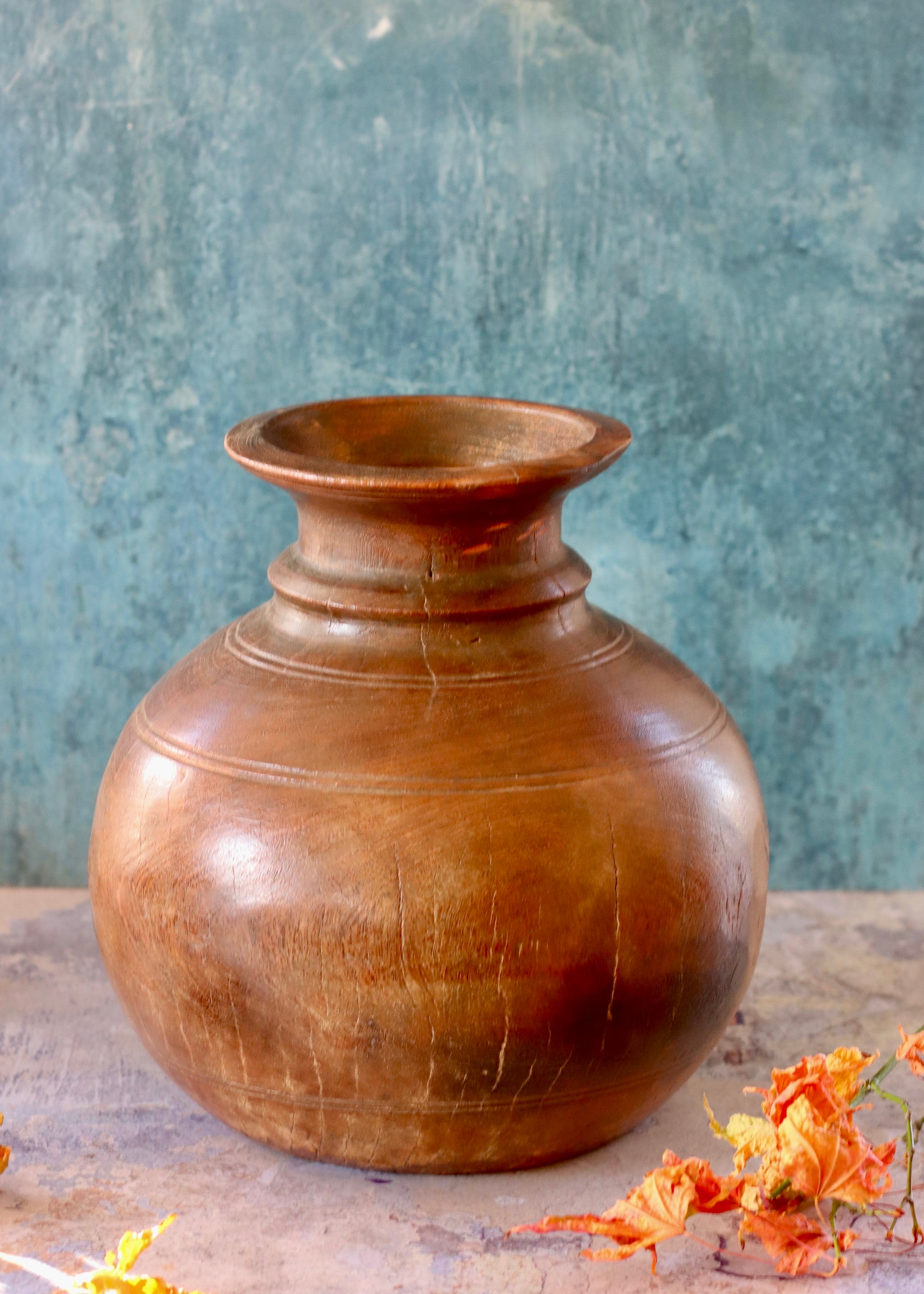 Decorative Wooden Pot - 1