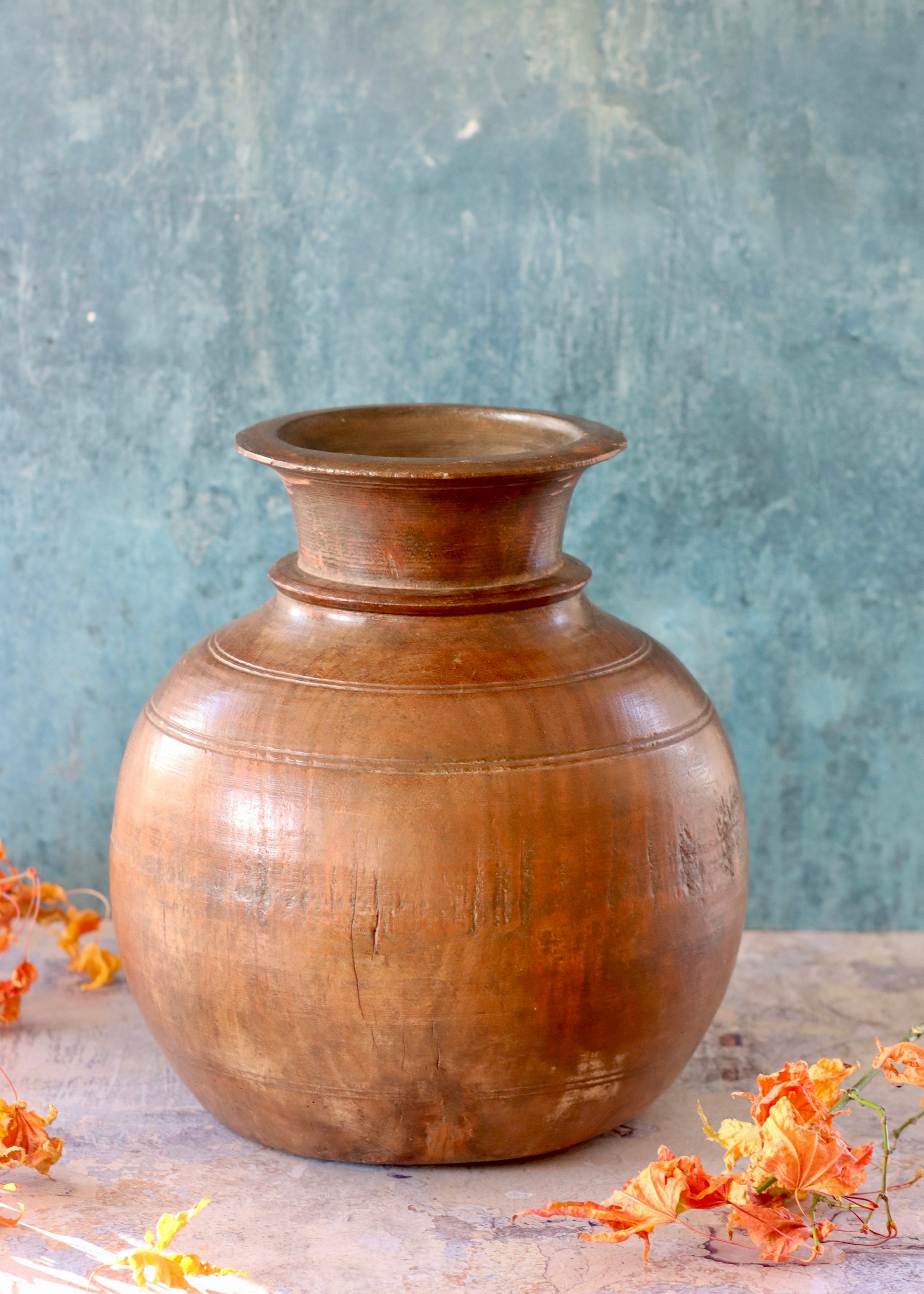 Decorative Wooden Pot - 3