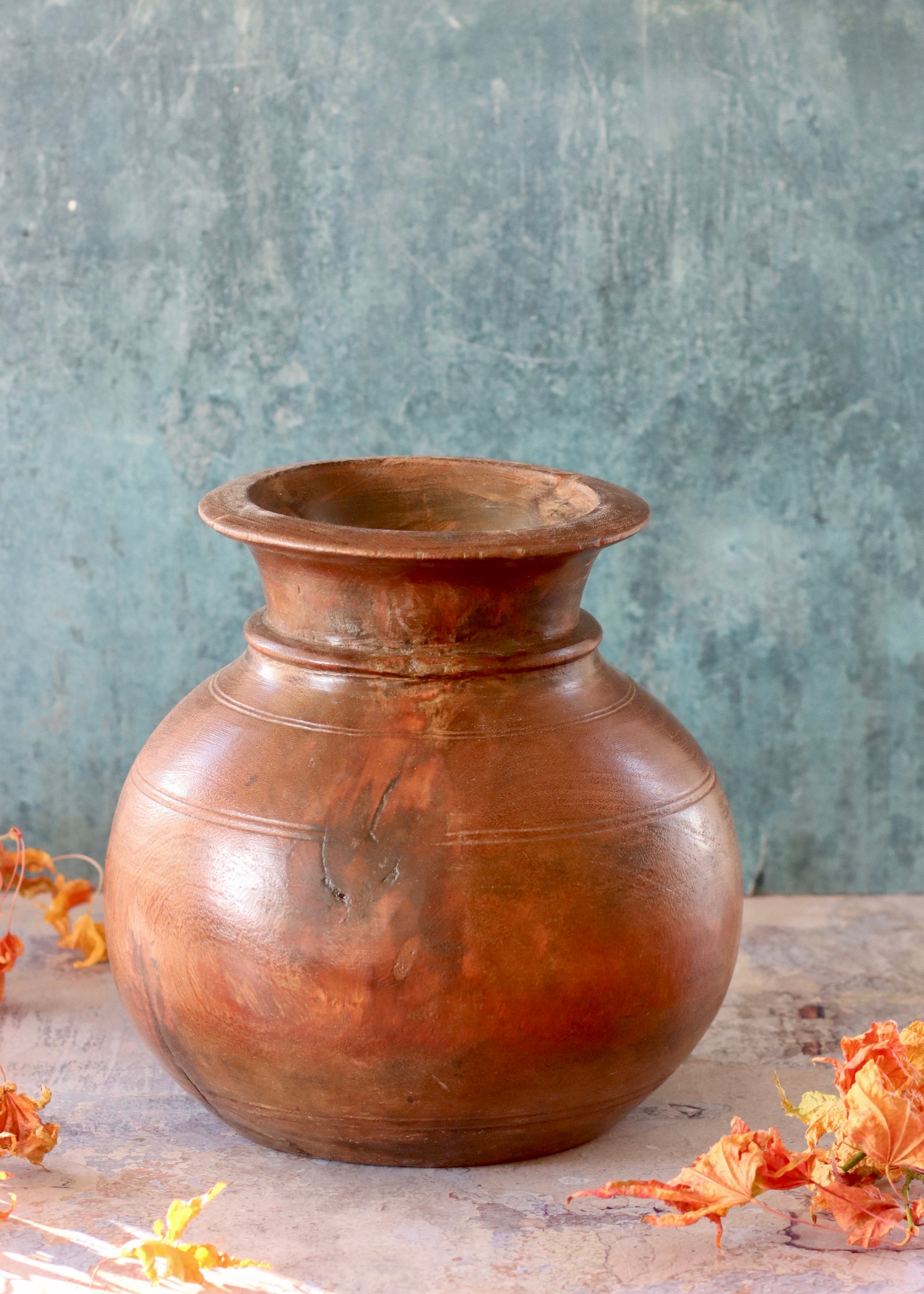 Decorative Wooden Pot - 4