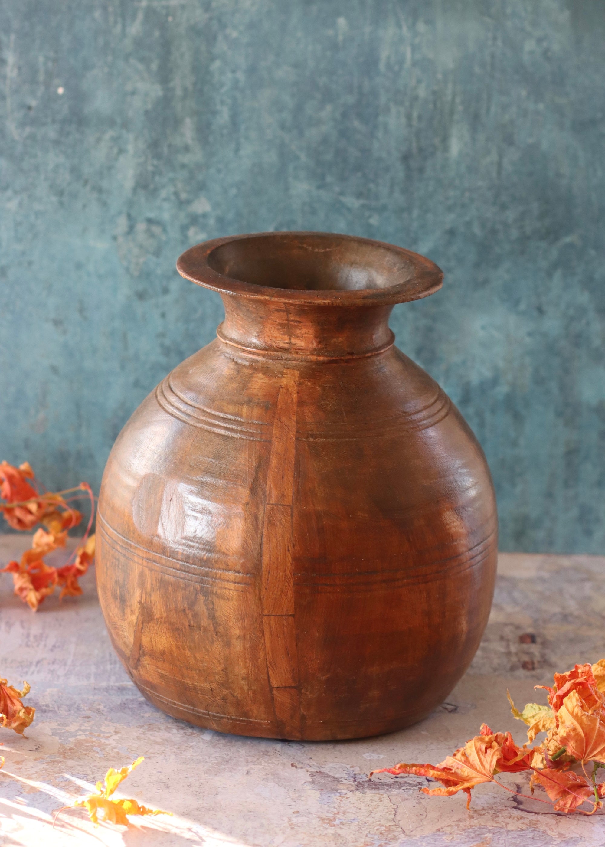 Decorative Wooden Pot - 7