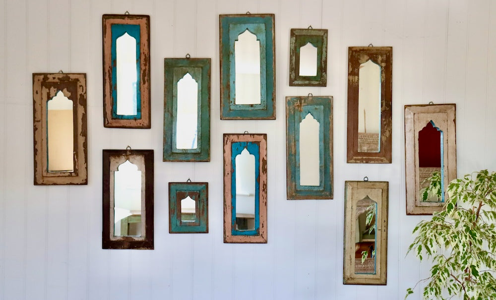 Vintage Wooden Mirror - 59