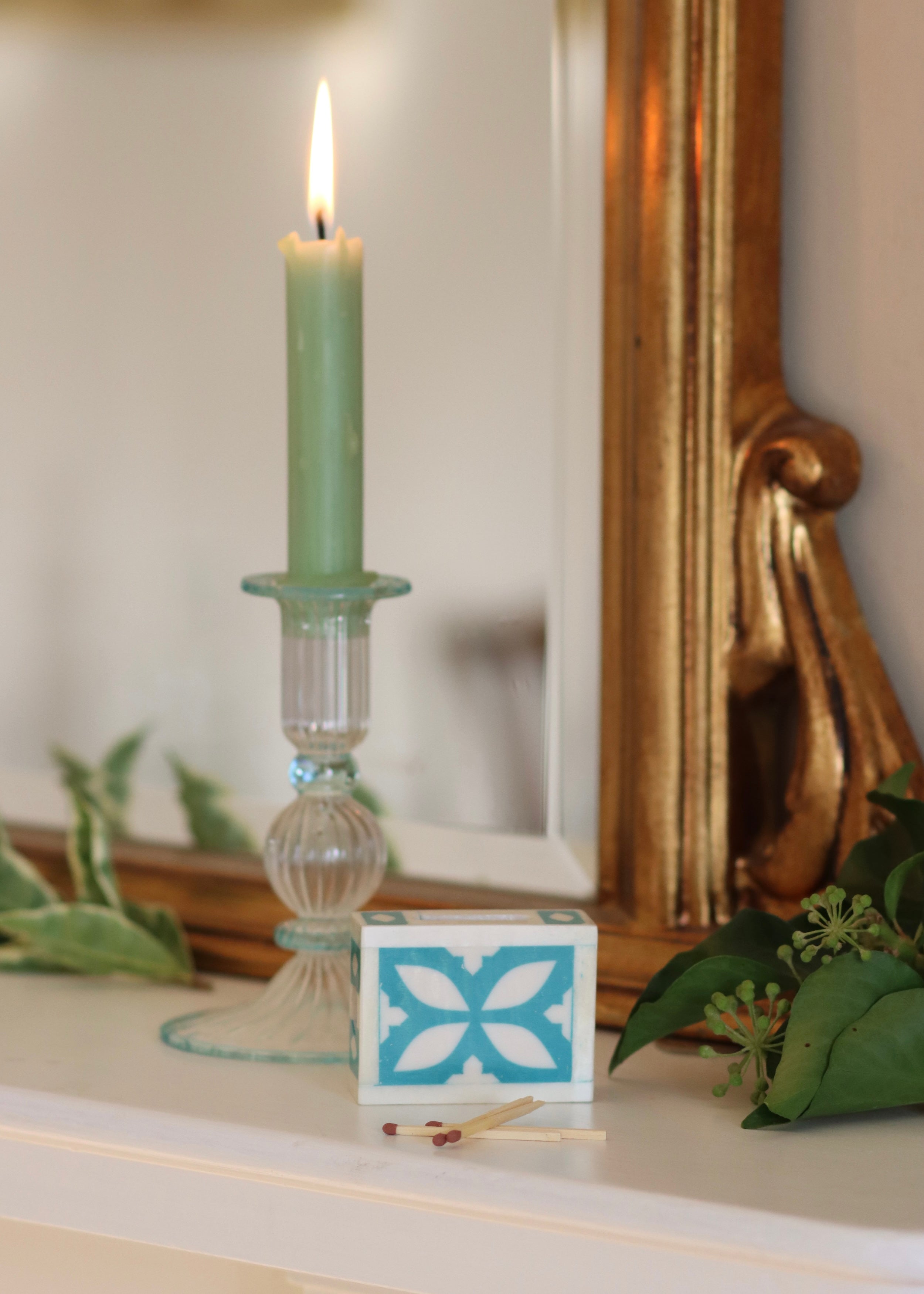 Small Matchbox Holder - Turquoise