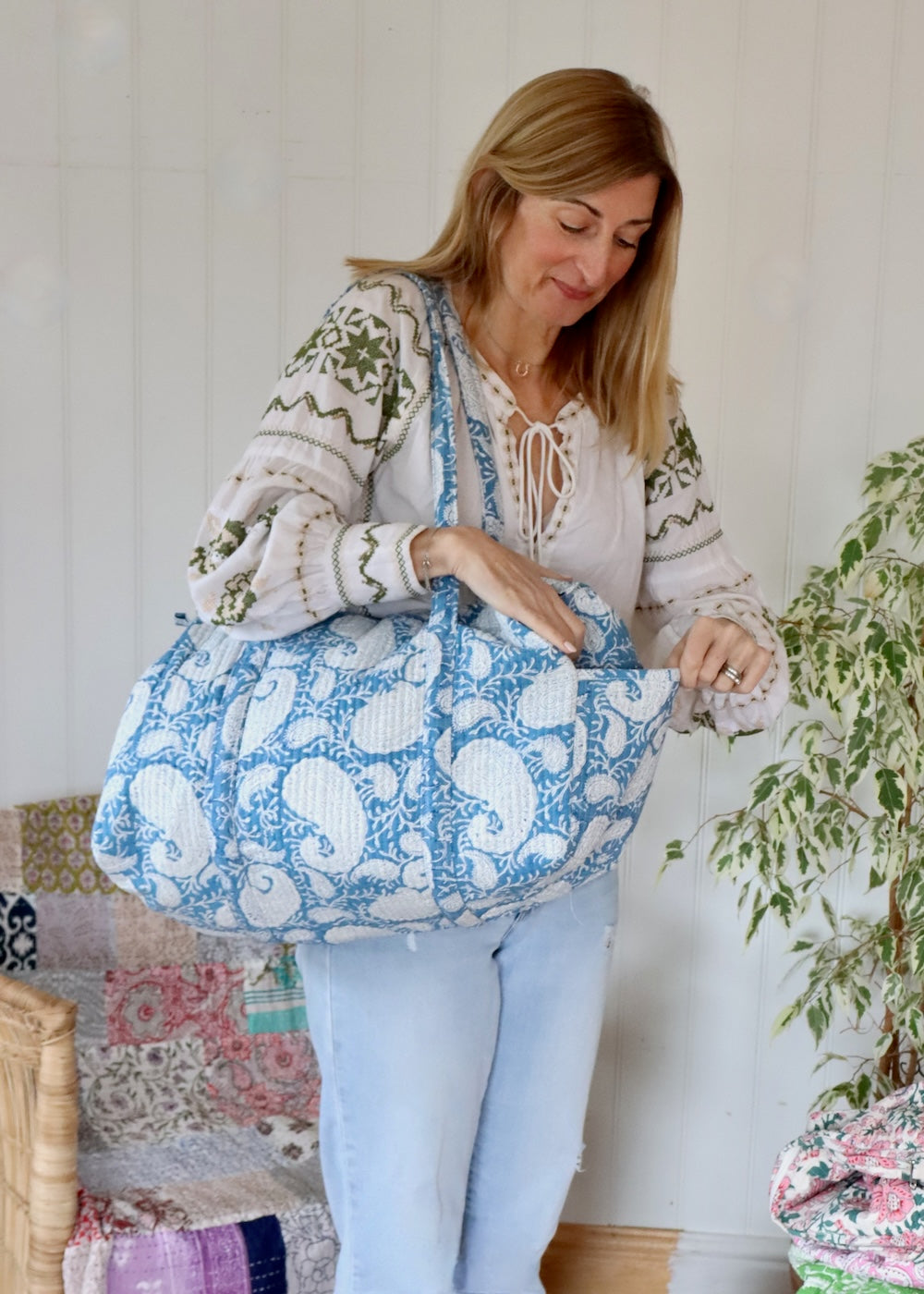 Weekend bag - Corfu Blue