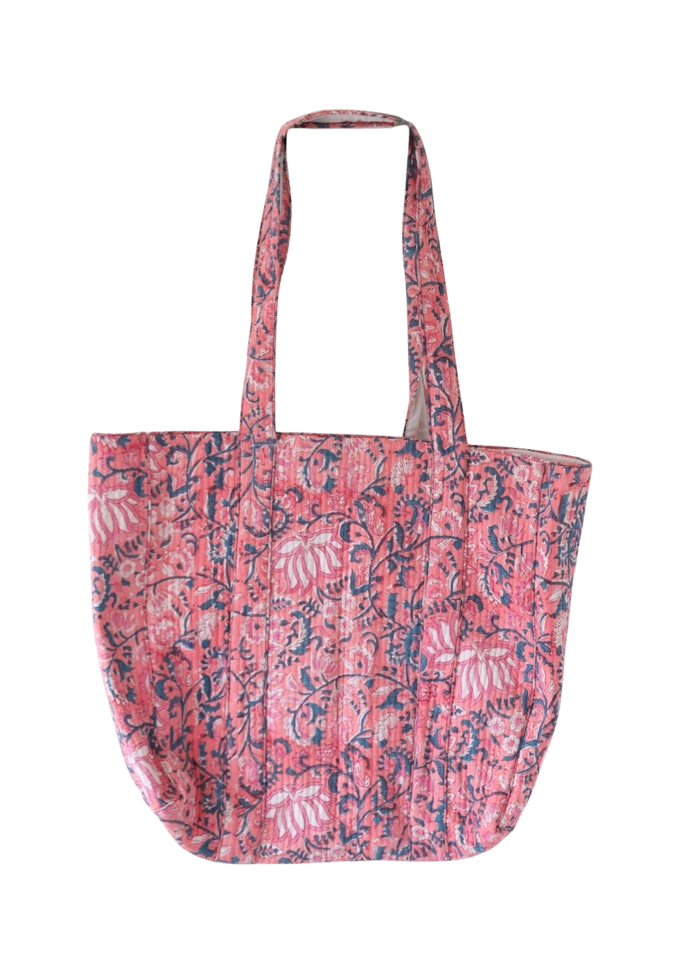 Block Print Everyday Bag - Festival Flowers