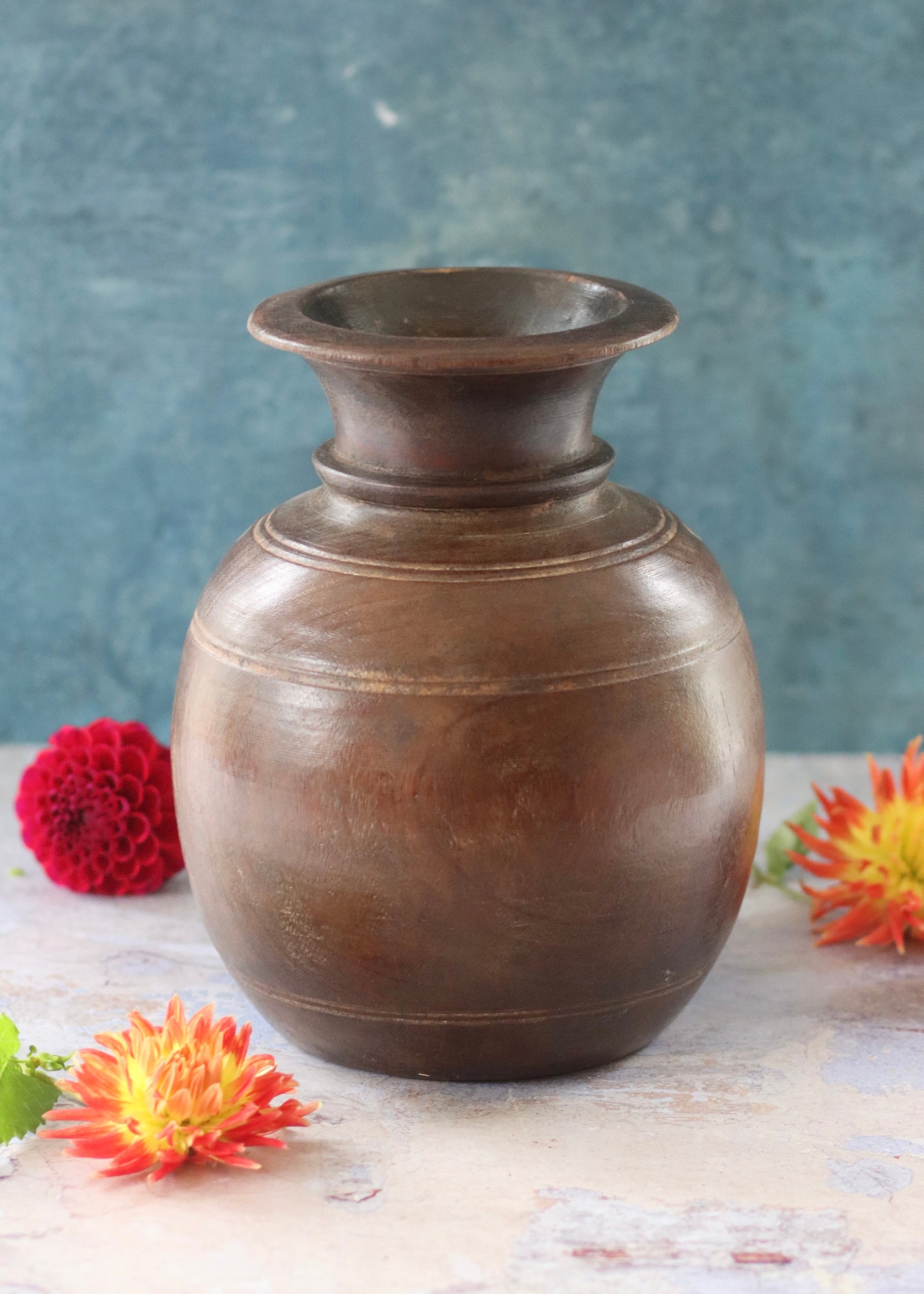 Decorative Wooden Pot - 16