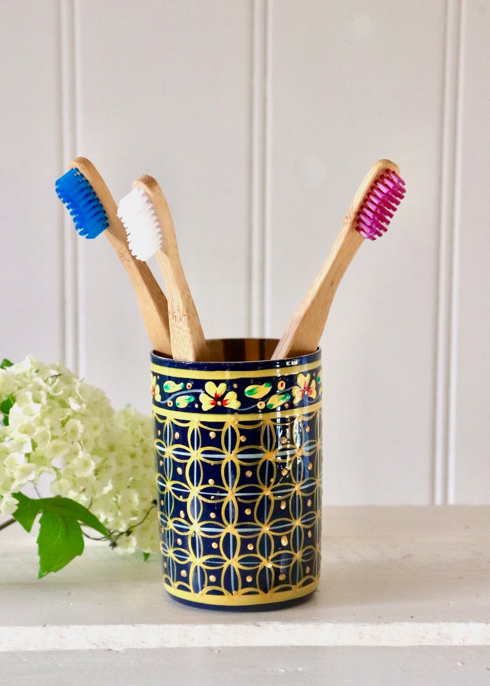 Brush Pot -  Navy 2