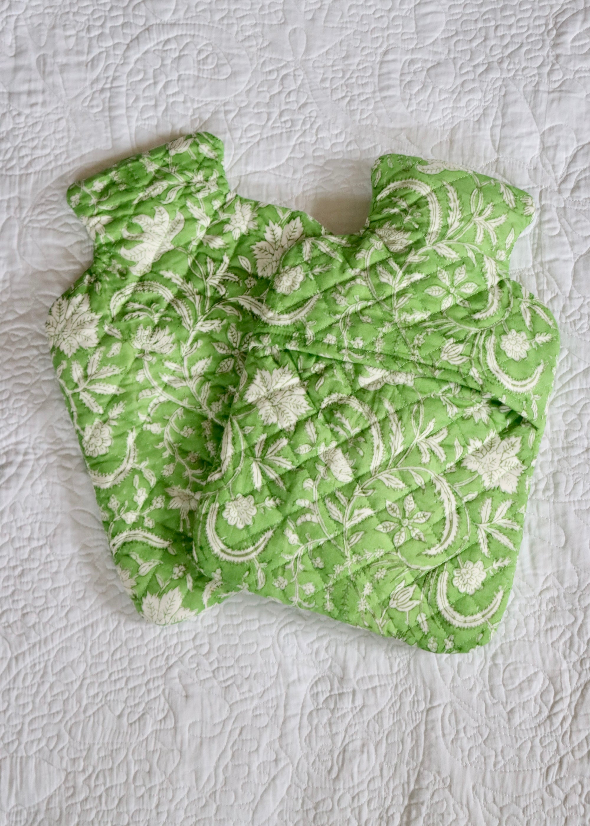 Hot Water Bottle Cover - Apple Green