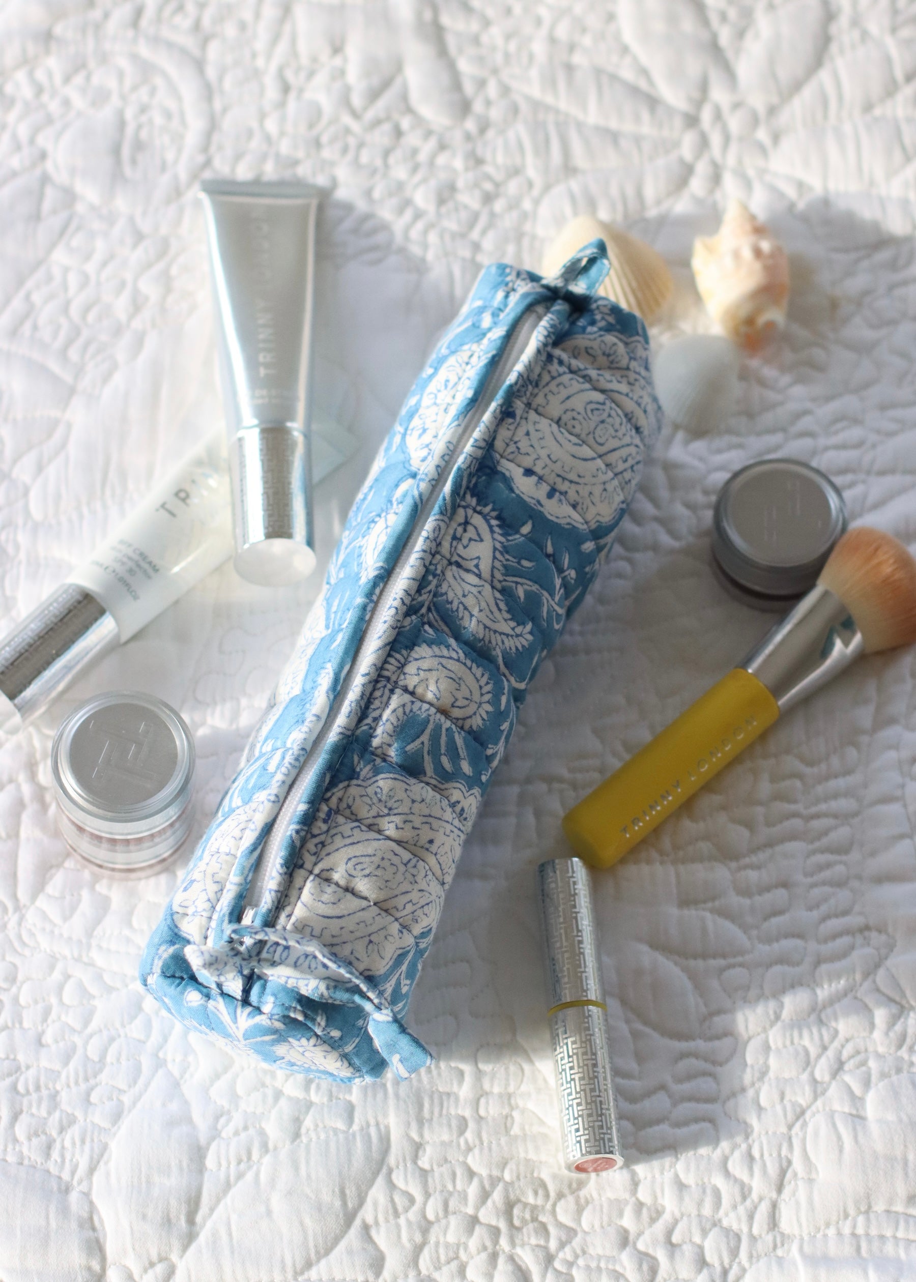 Pencil Case / Make Up Bag - Corfu Blue