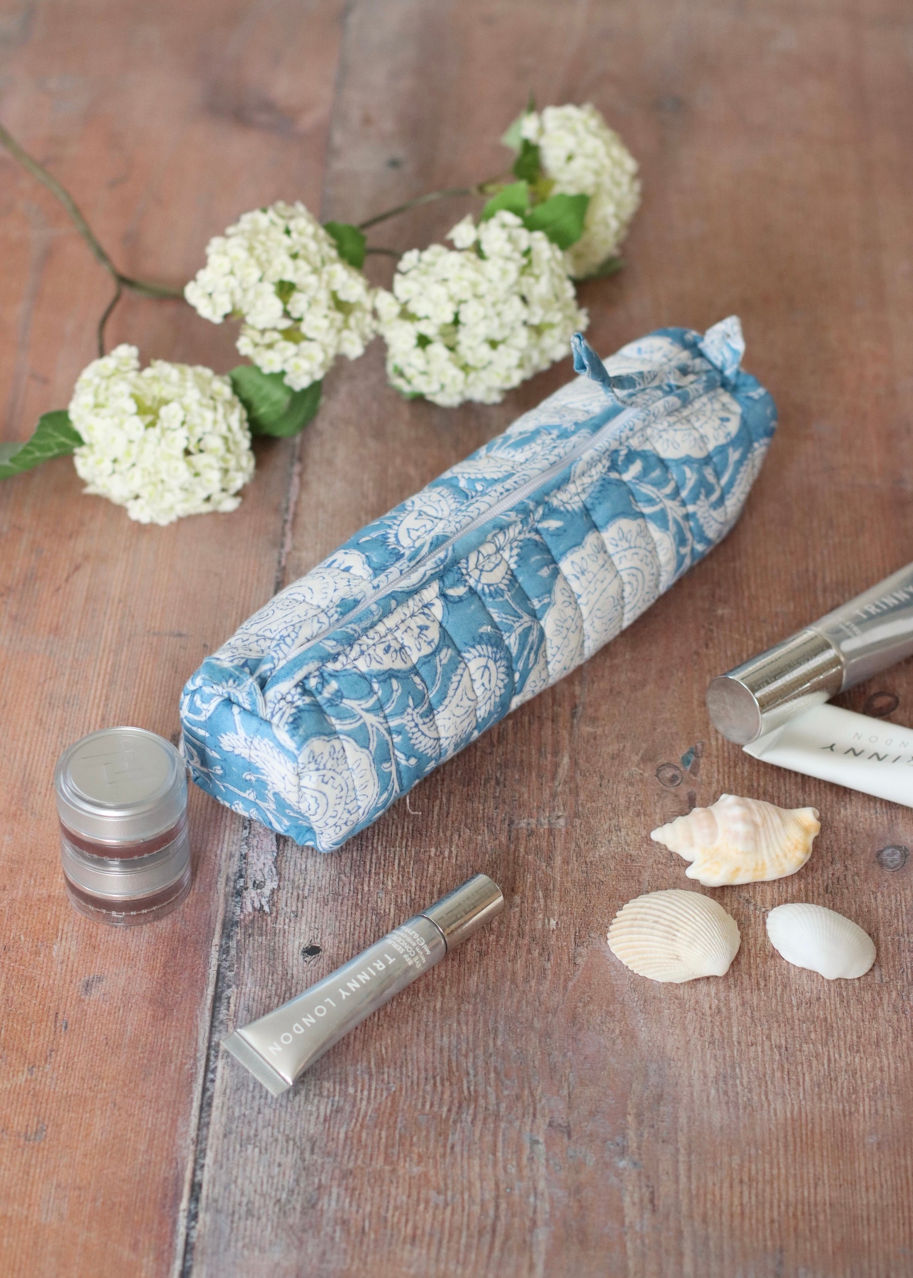 Pencil Case / Make Up Bag - Corfu Blue