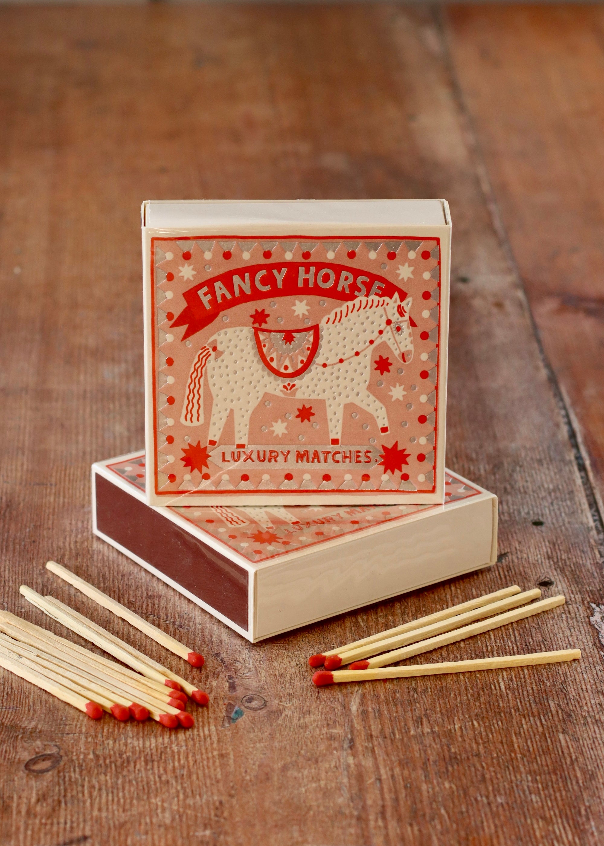 Square Matchbox - Fancy Horse