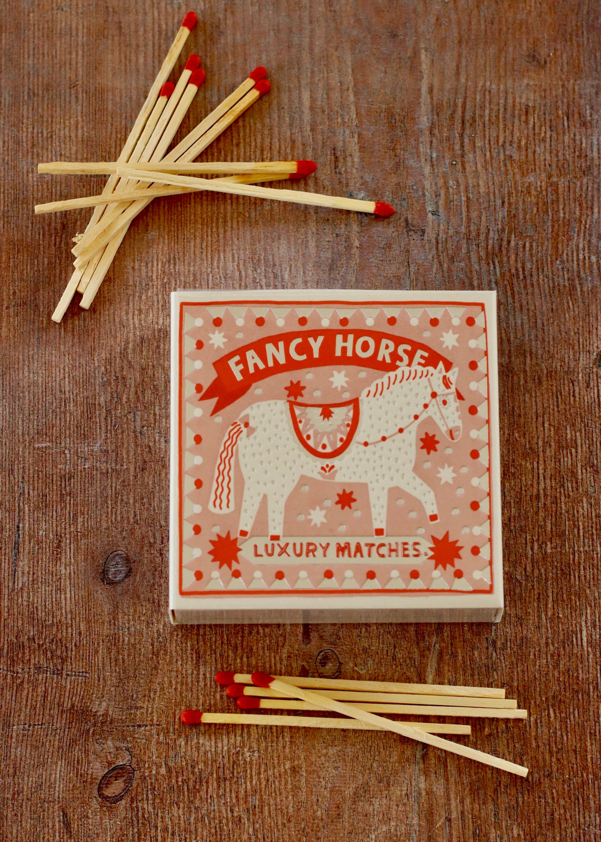 Square Matchbox - Fancy Horse