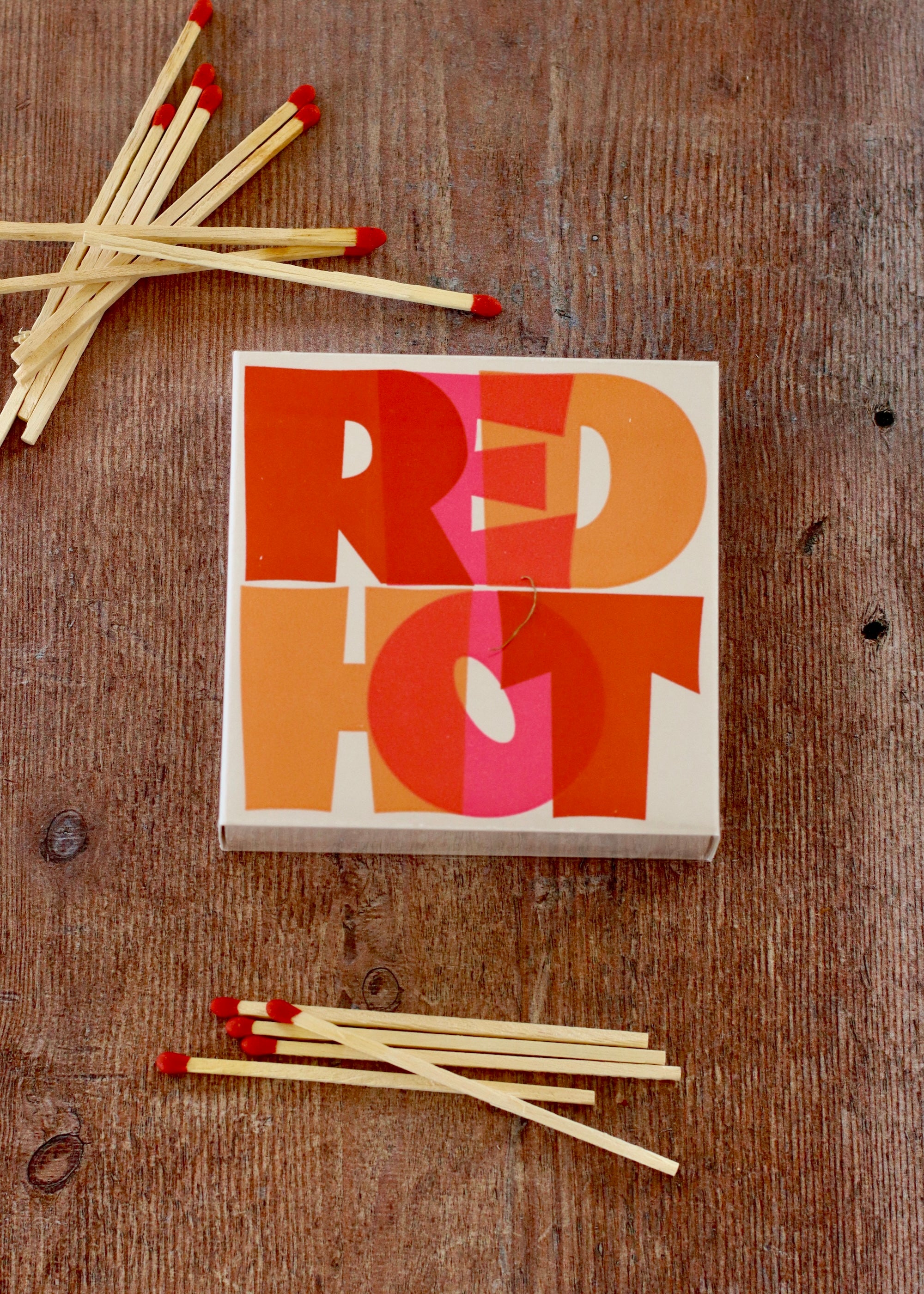 Square Matchbox - Red Hot