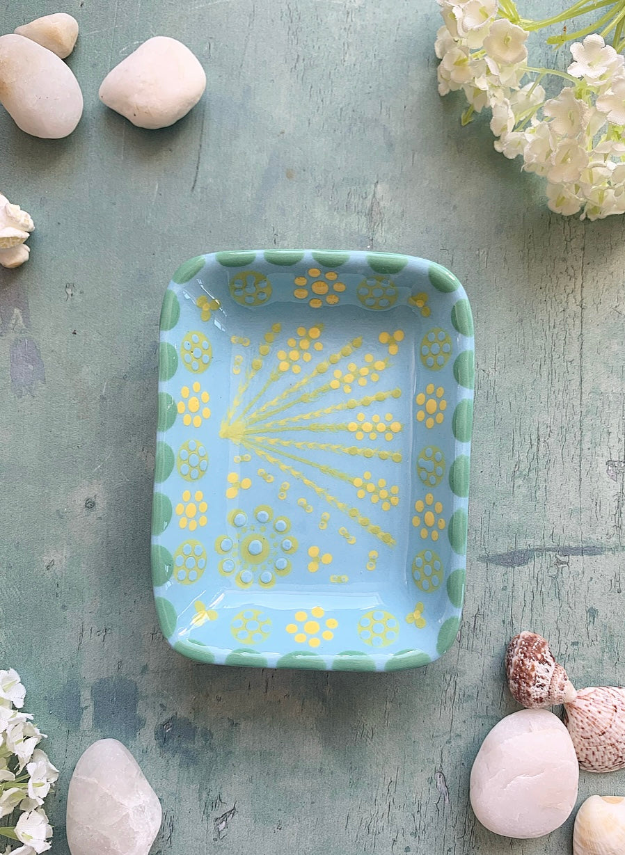 Single Trinket Dish- Pale Blue