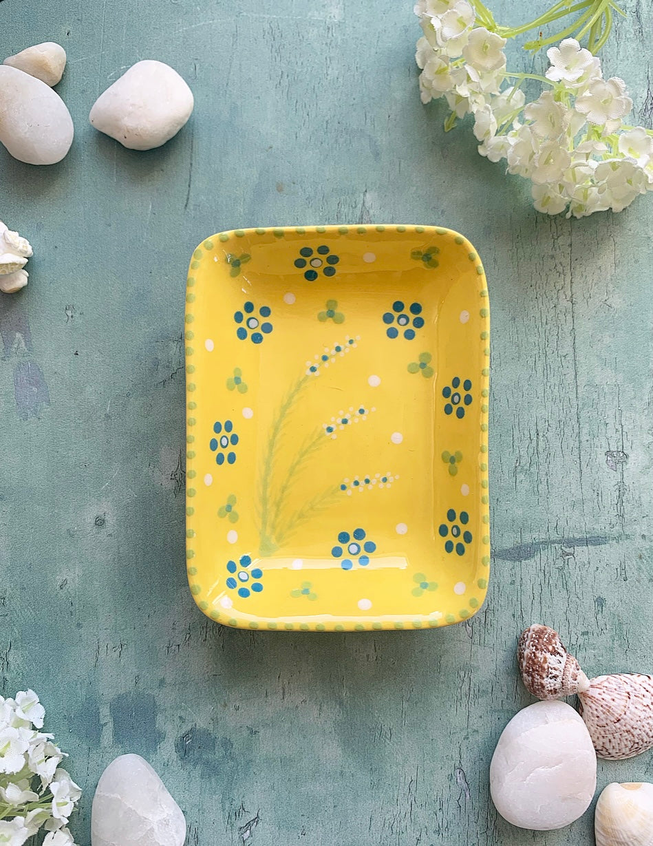 Single Trinket Dish - Yellow