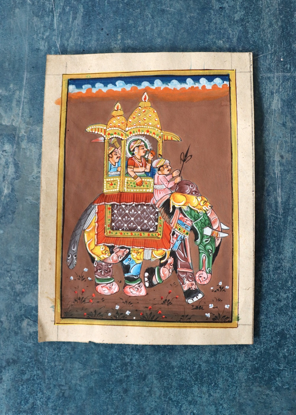 Indian Miniature Paintings - Festival Elephant 2