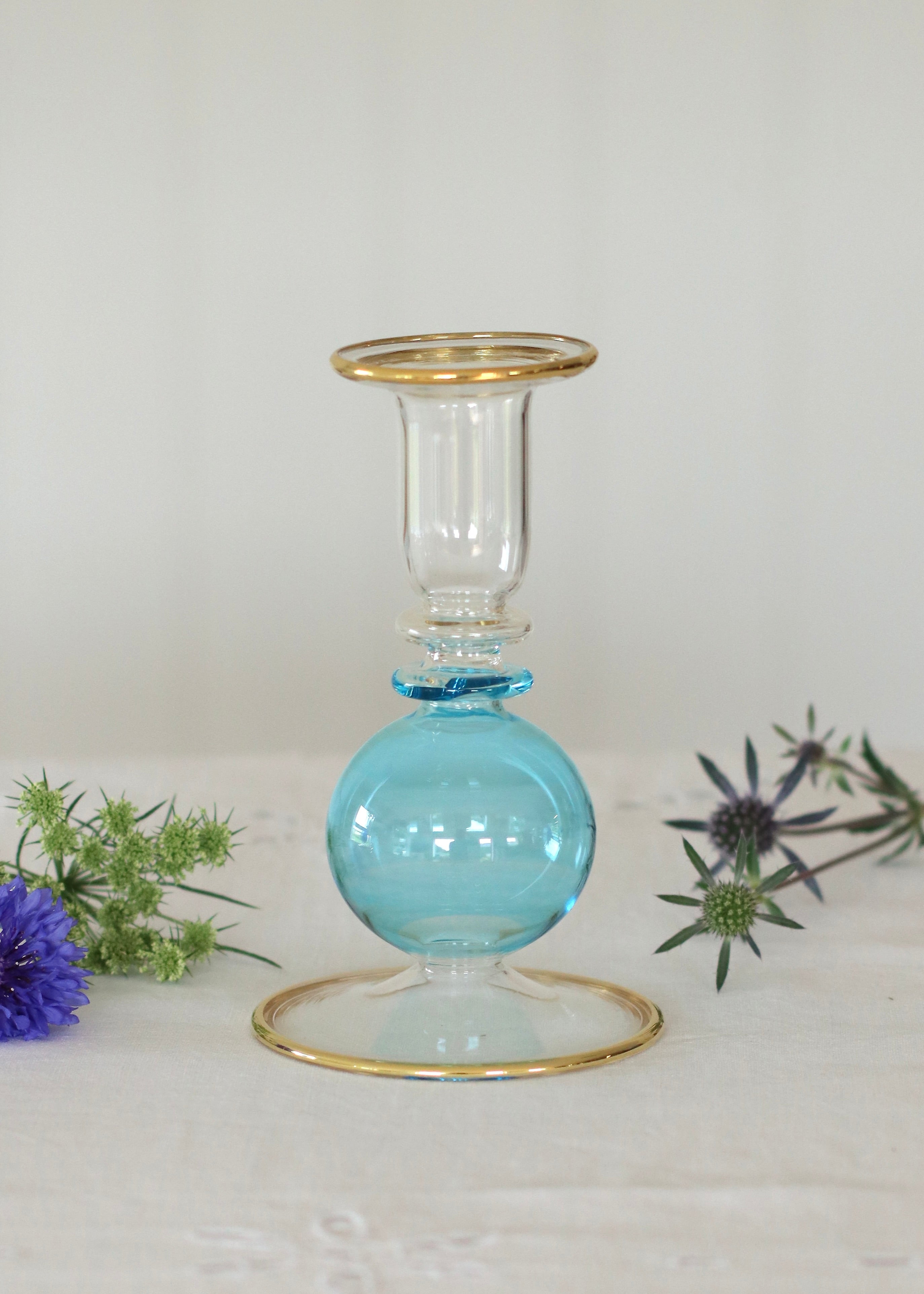 Small Bubble Candlestick - Pale Blue