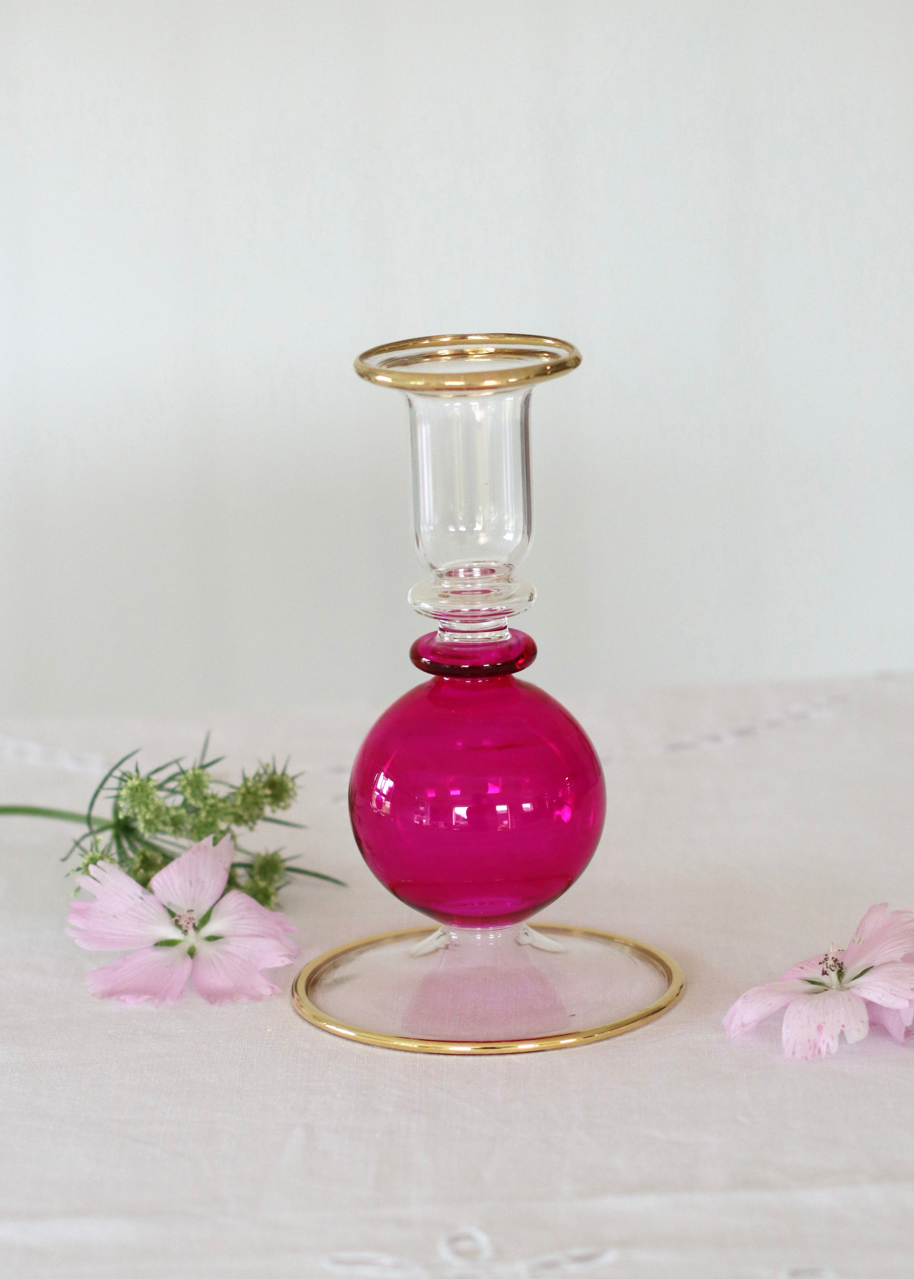 Small Bubble Candlestick - Hot Pink