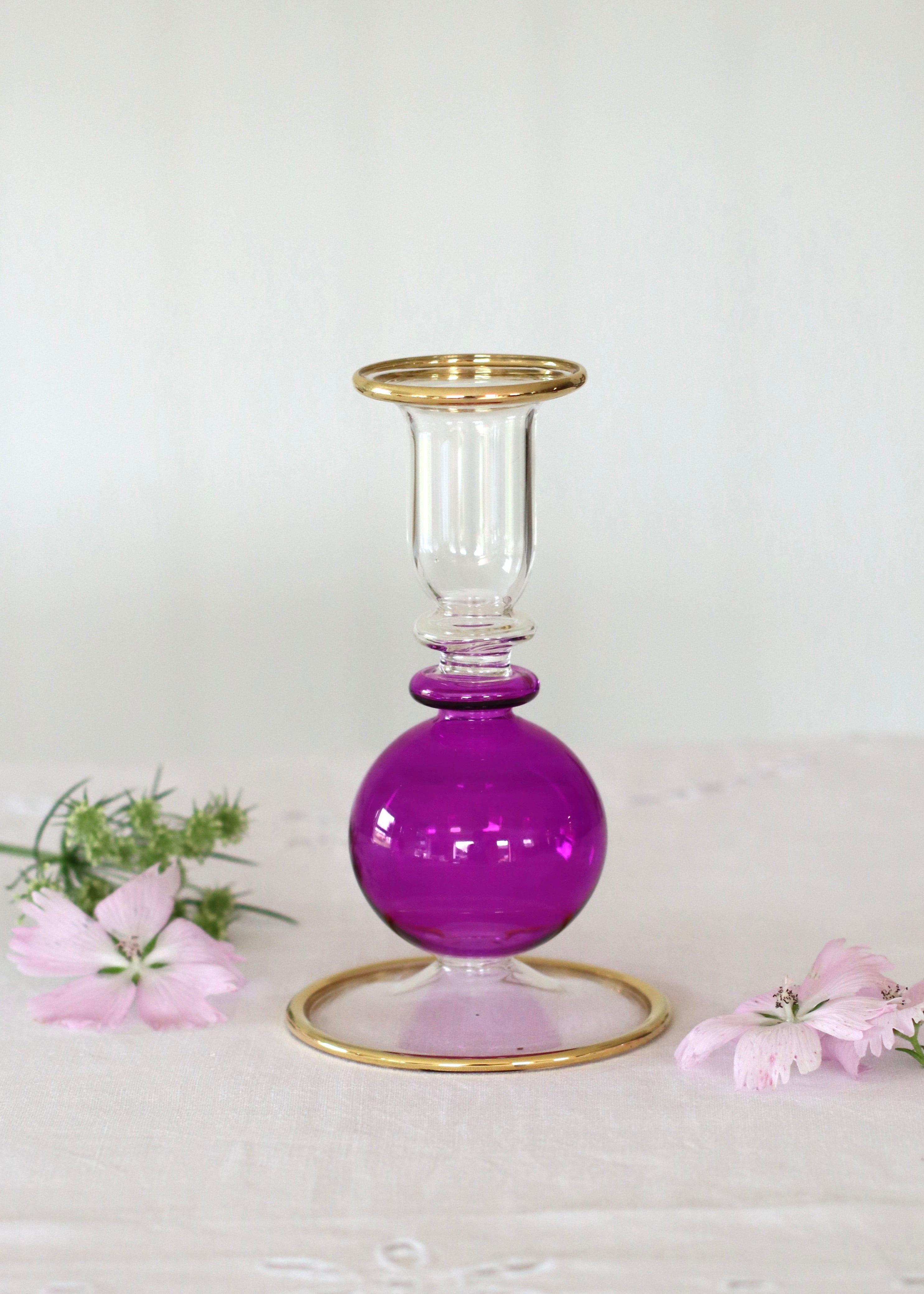 Small Bubble Candlestick - Purple