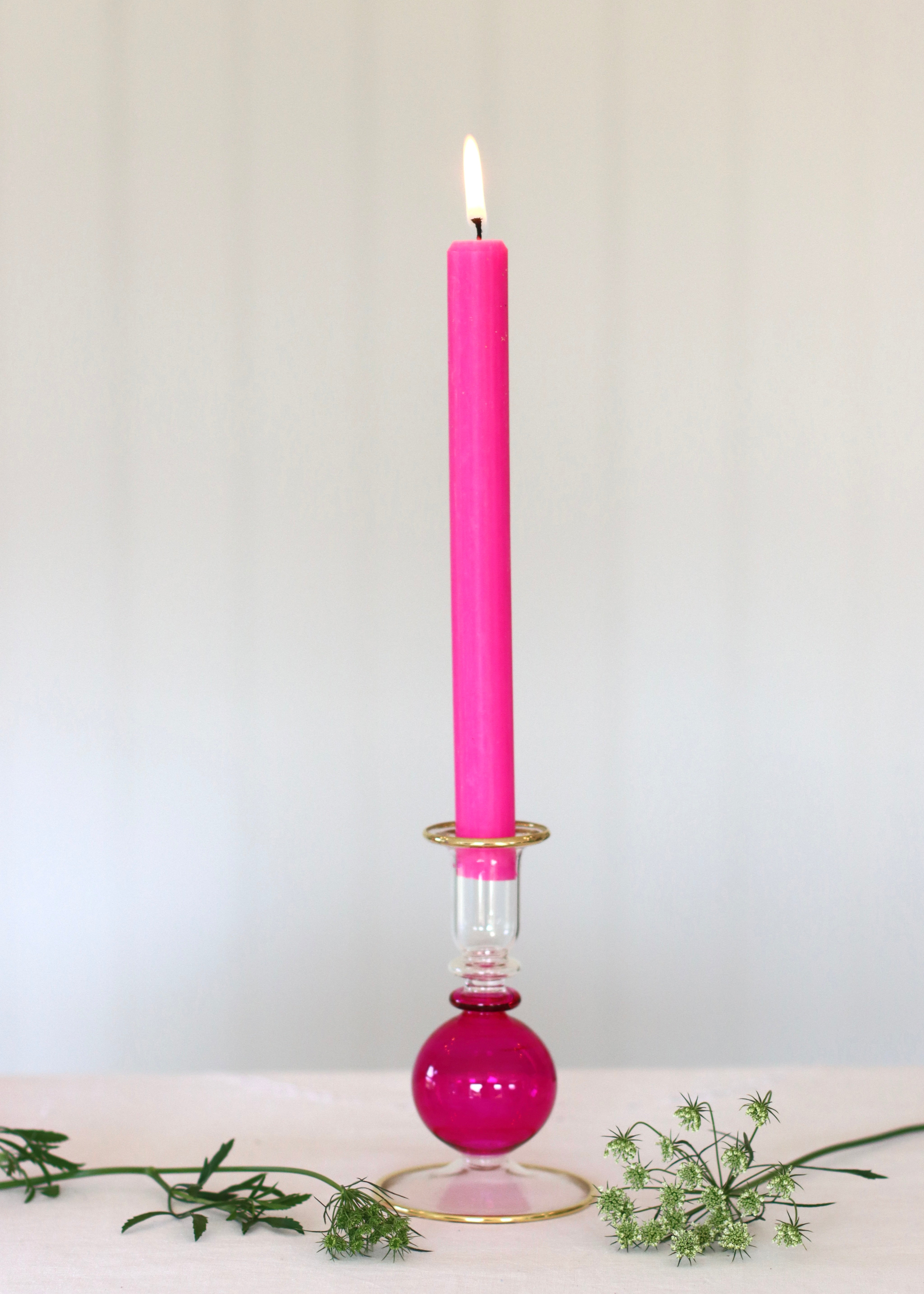 Small Bubble Candlestick - Hot Pink