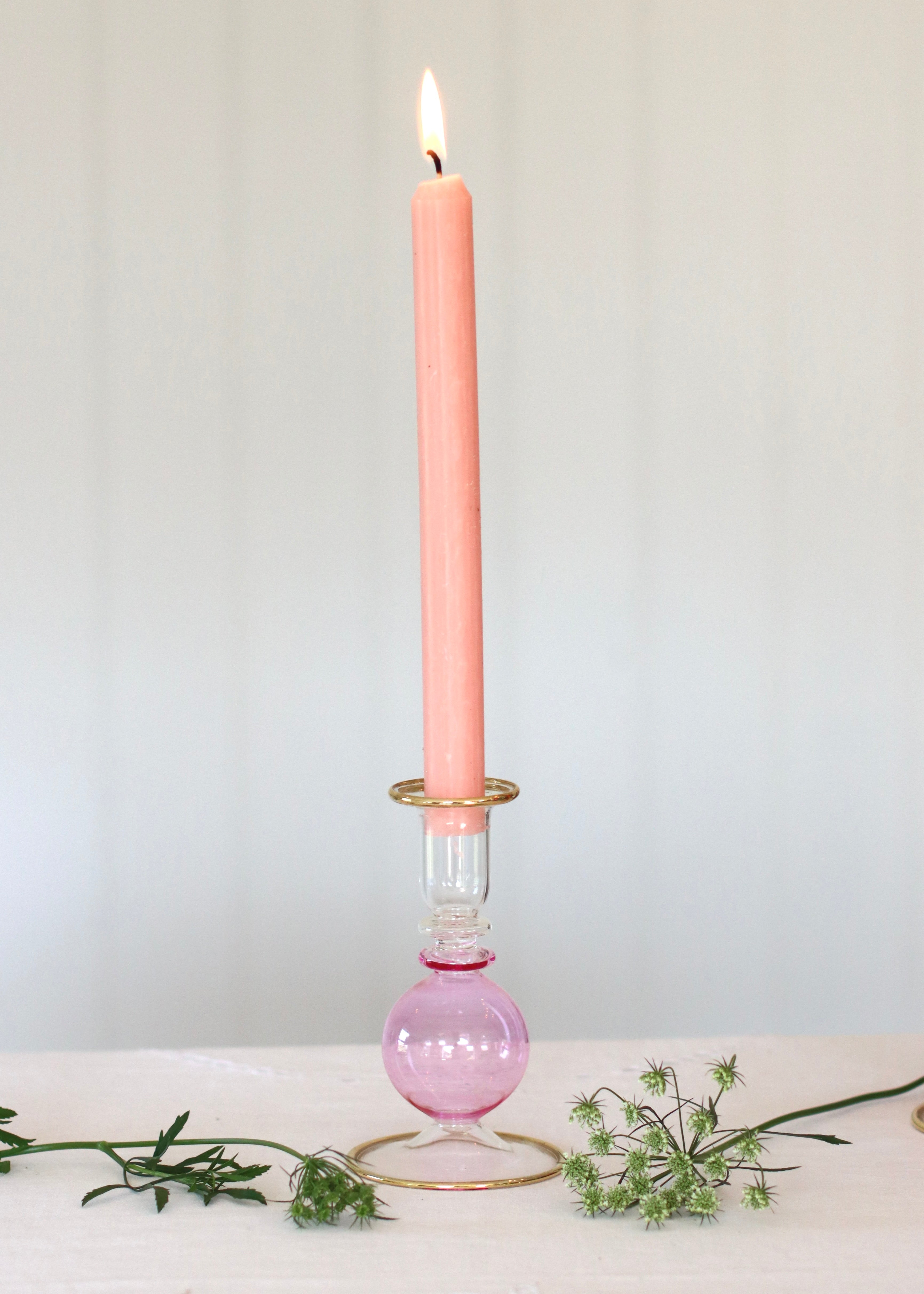 Small Bubble Candlestick - Pale Pink