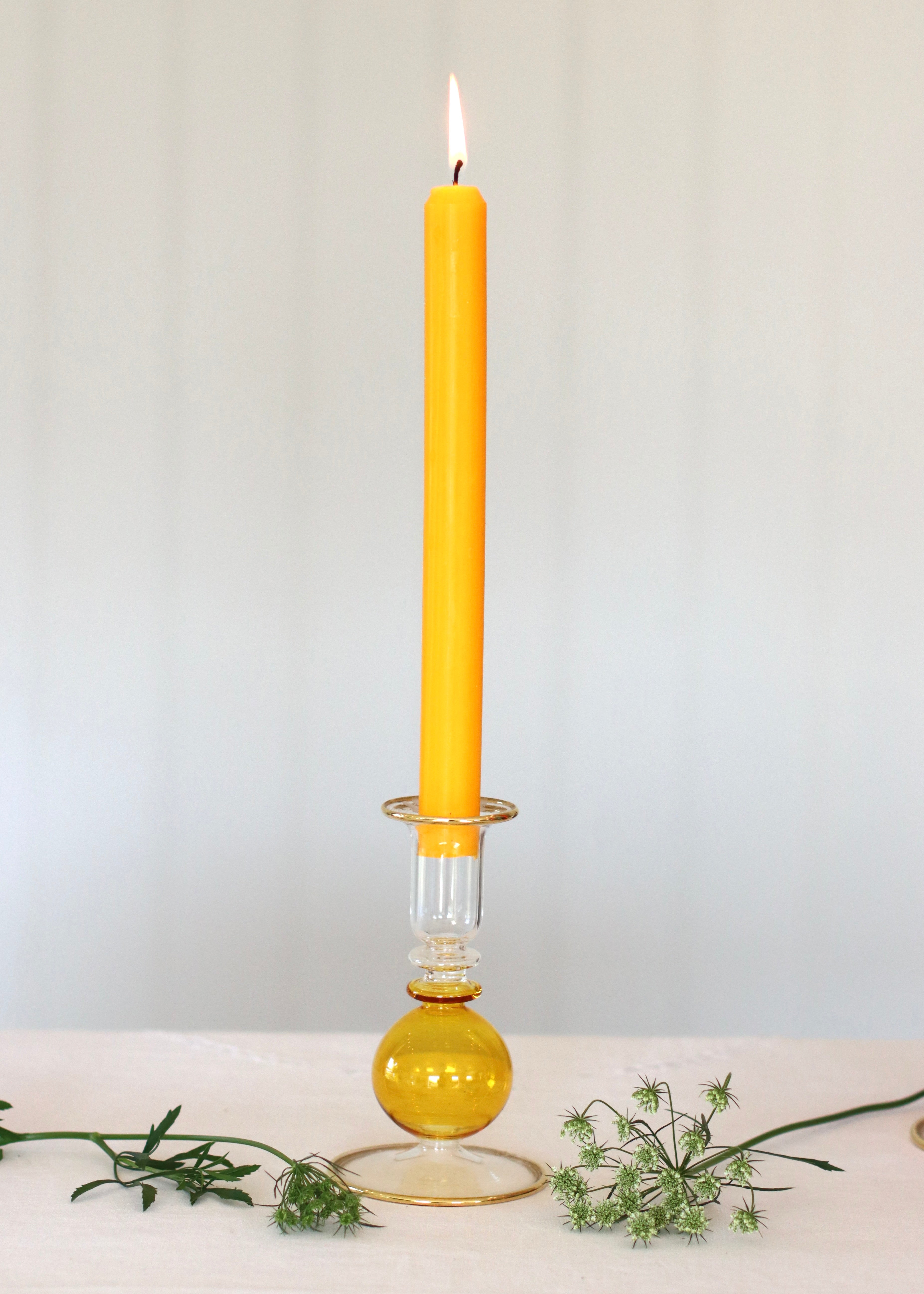 Small Bubble Candlestick - Golden Yellow