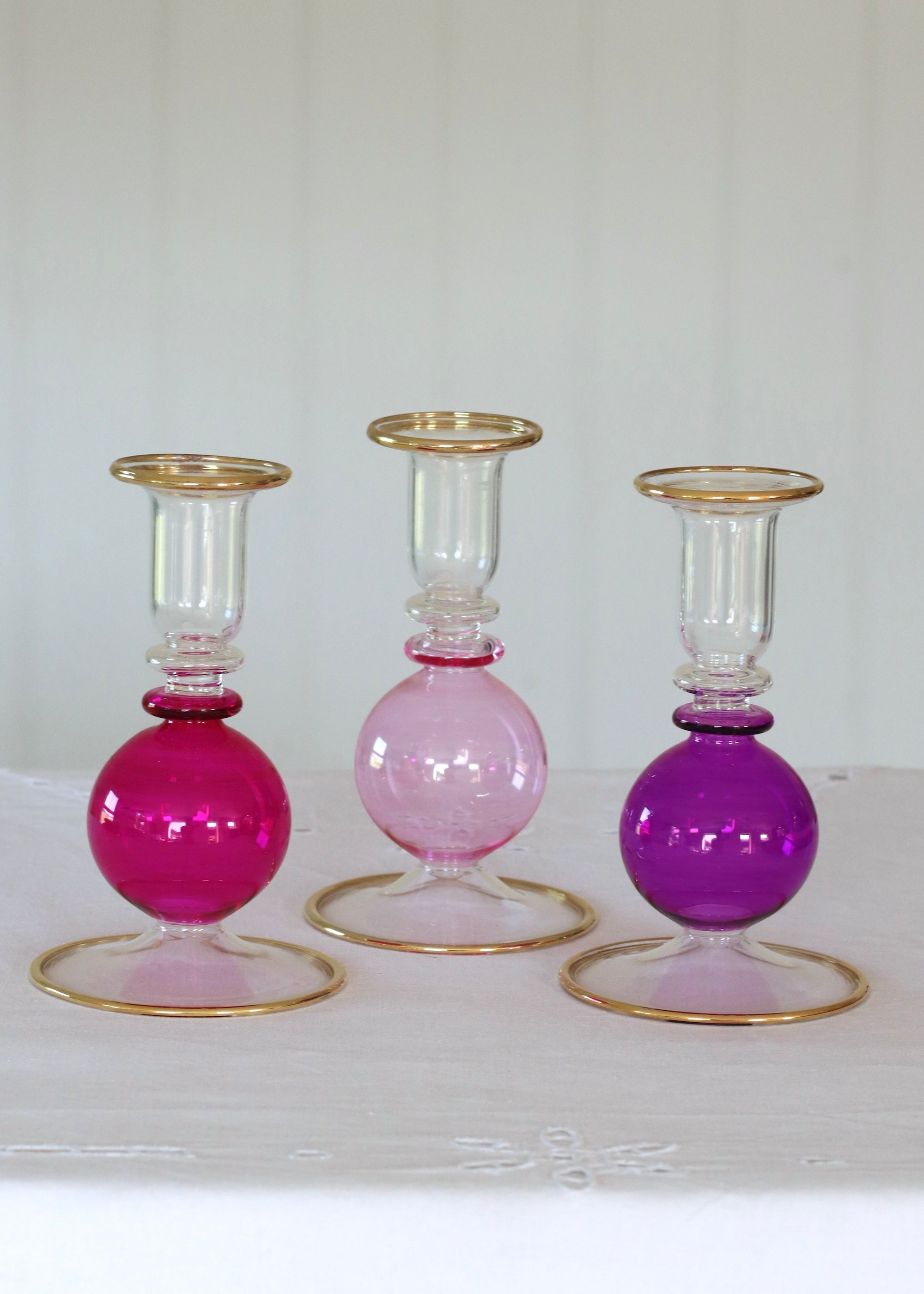 Trio of Bubbles - Pinks