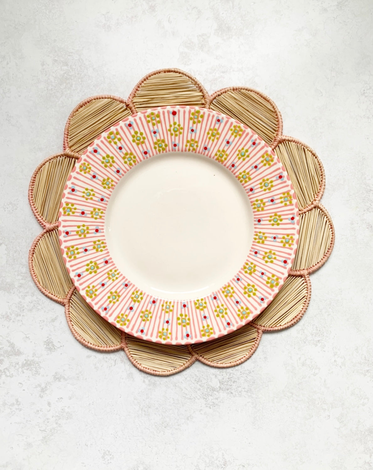 Placemat Petals Soft Pink