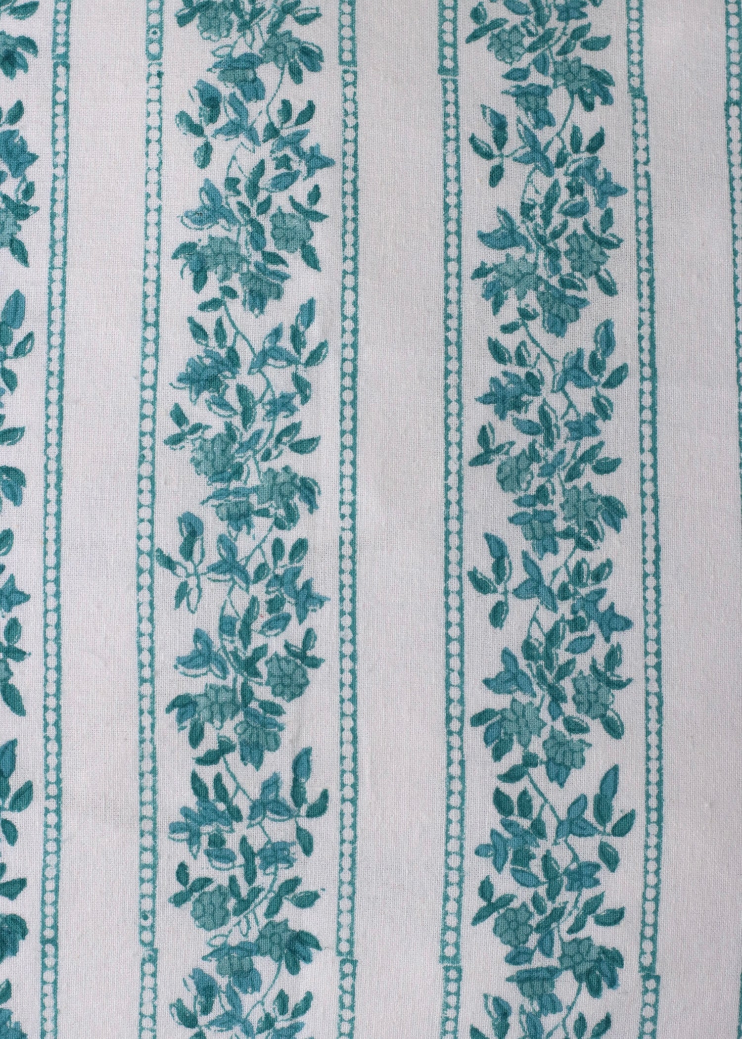 Frilly Cushion Cover - Teal Trellis