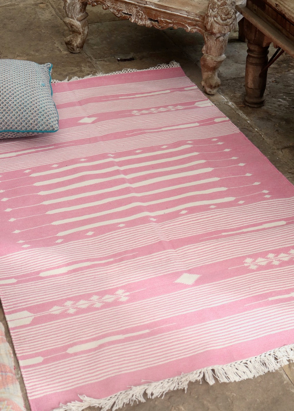 Emmie Durrie Rug - Pink