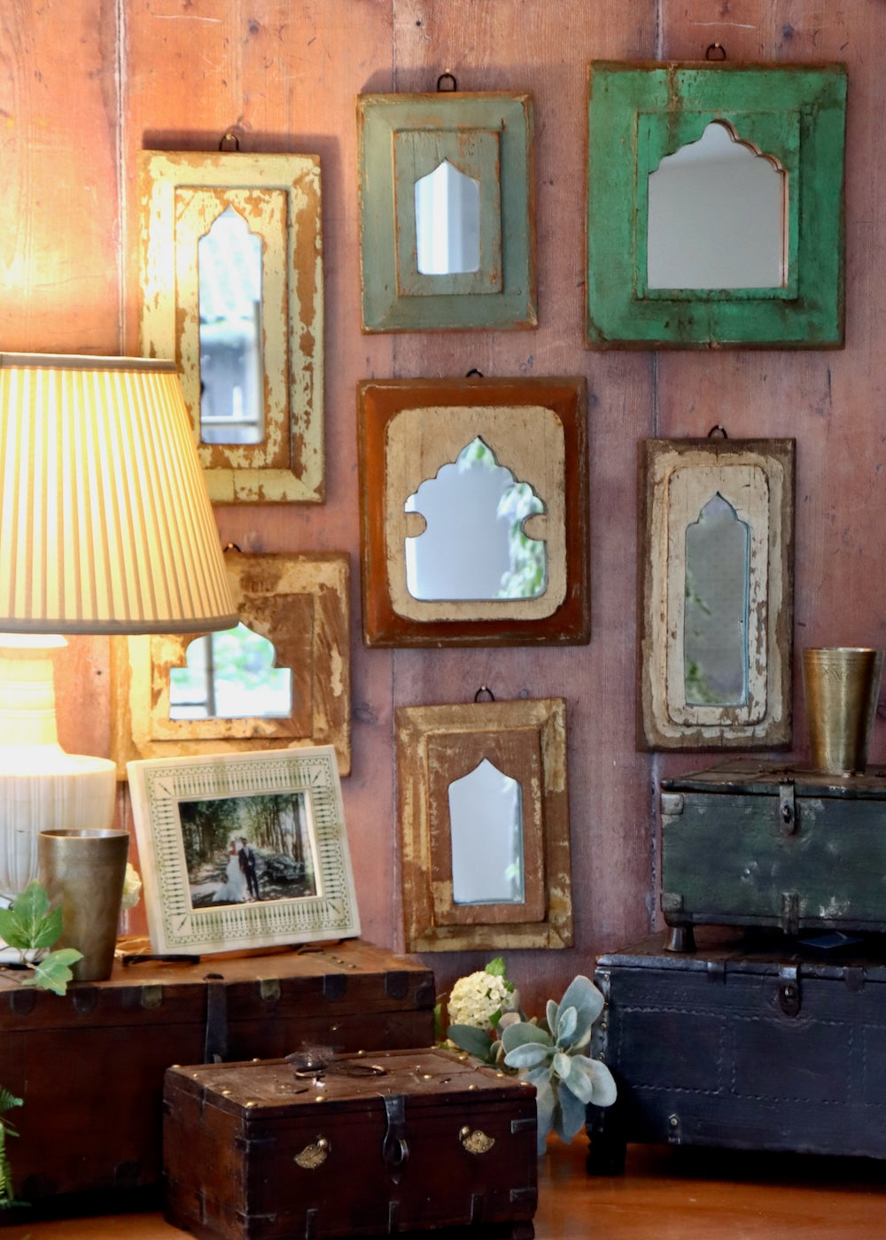 Vintage Wooden Mirror - 61