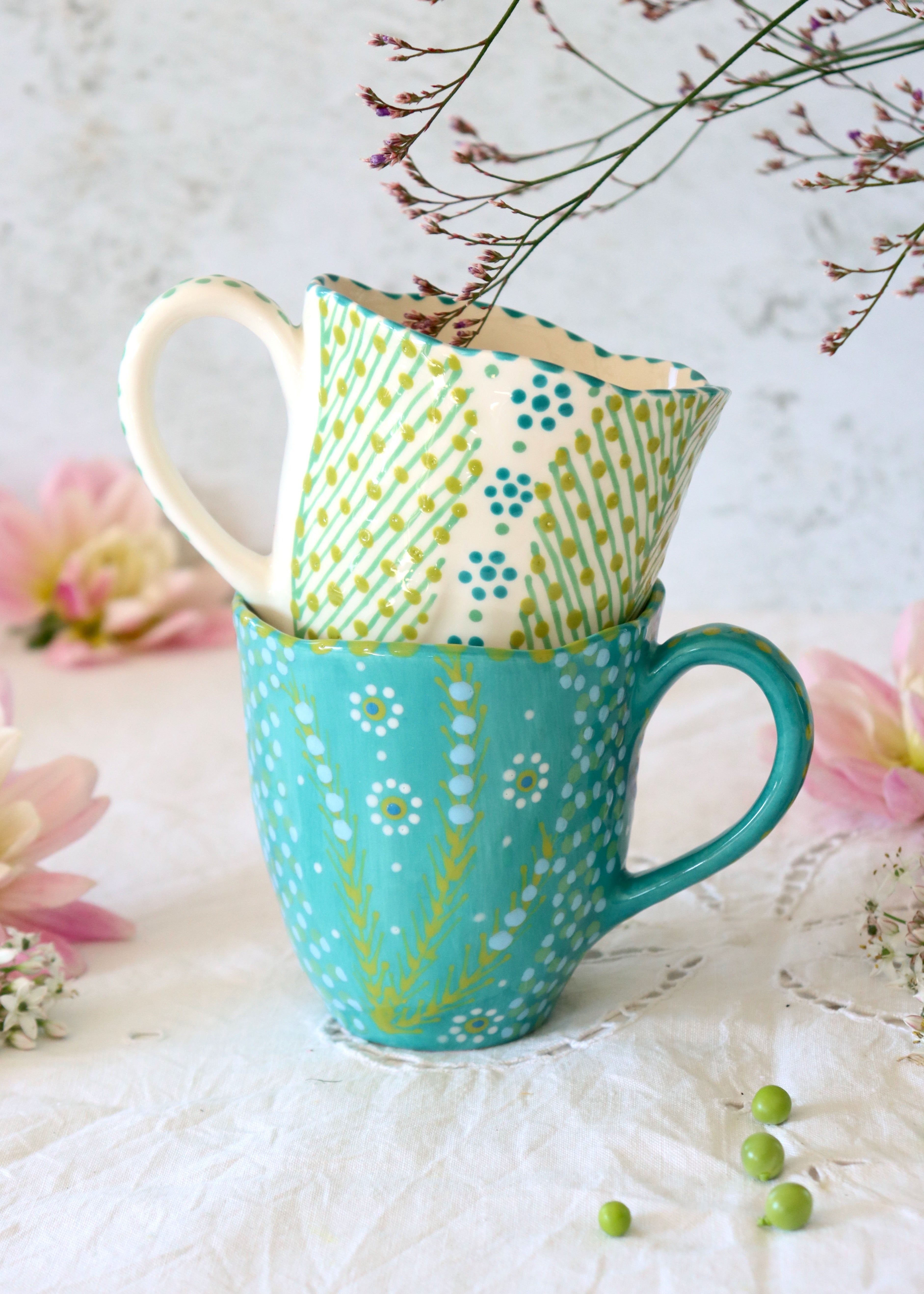 Pair of Waterlily Mugs - Set 3