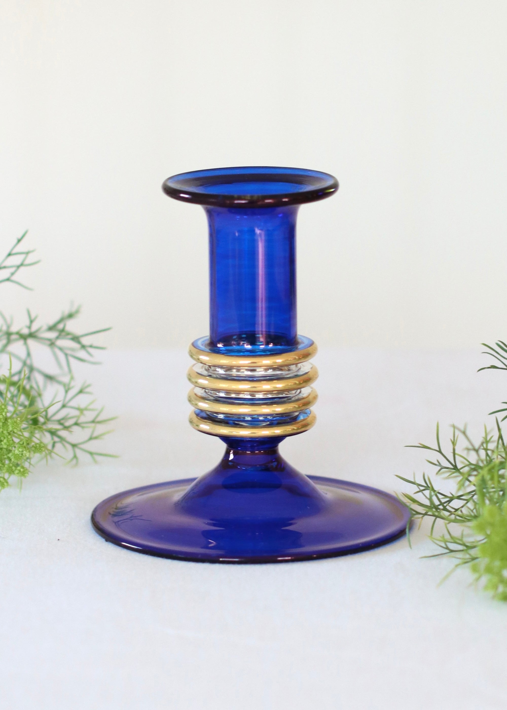 Eva Candlestick - Dark Blue