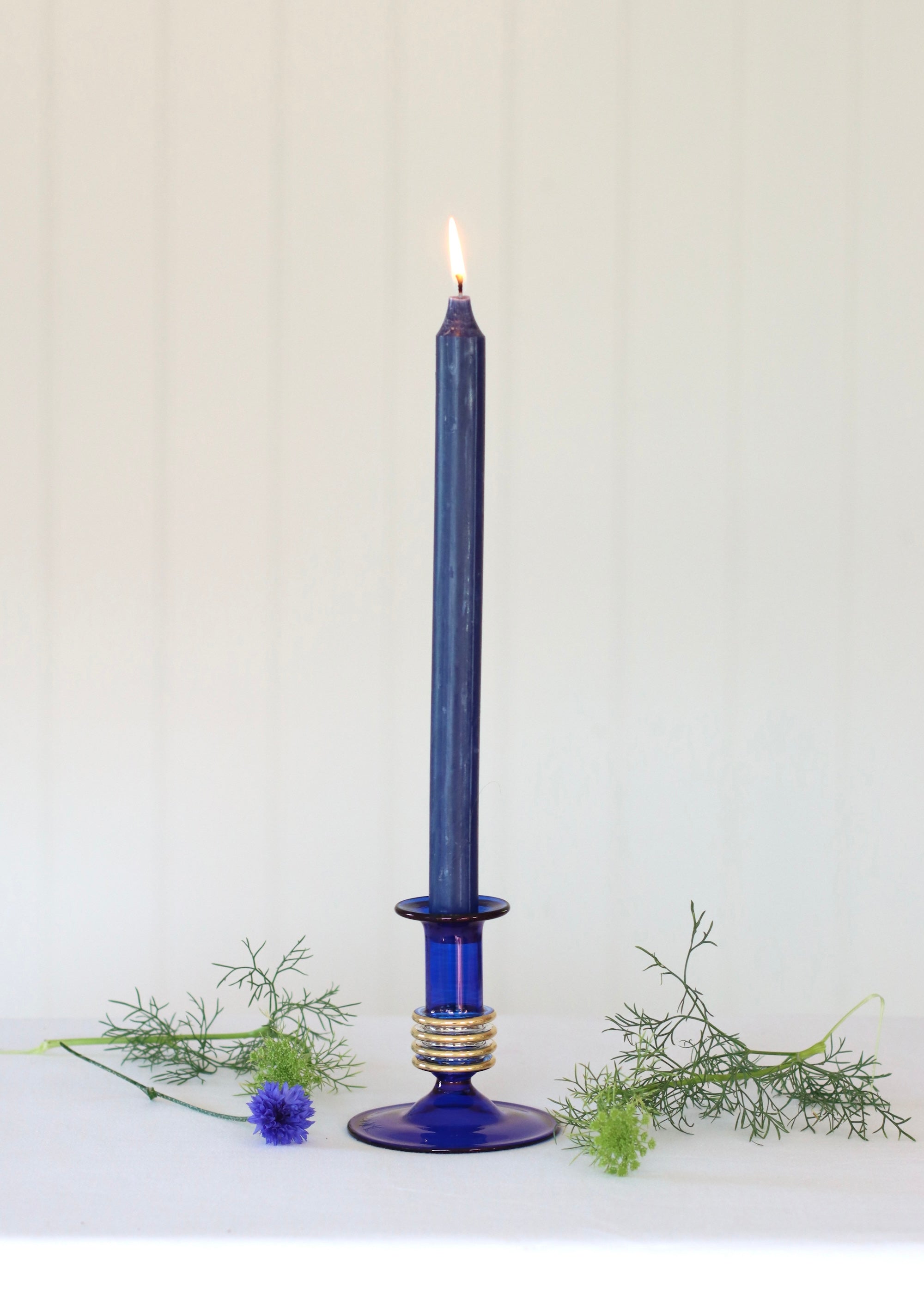 Eva Candlestick - Dark Blue