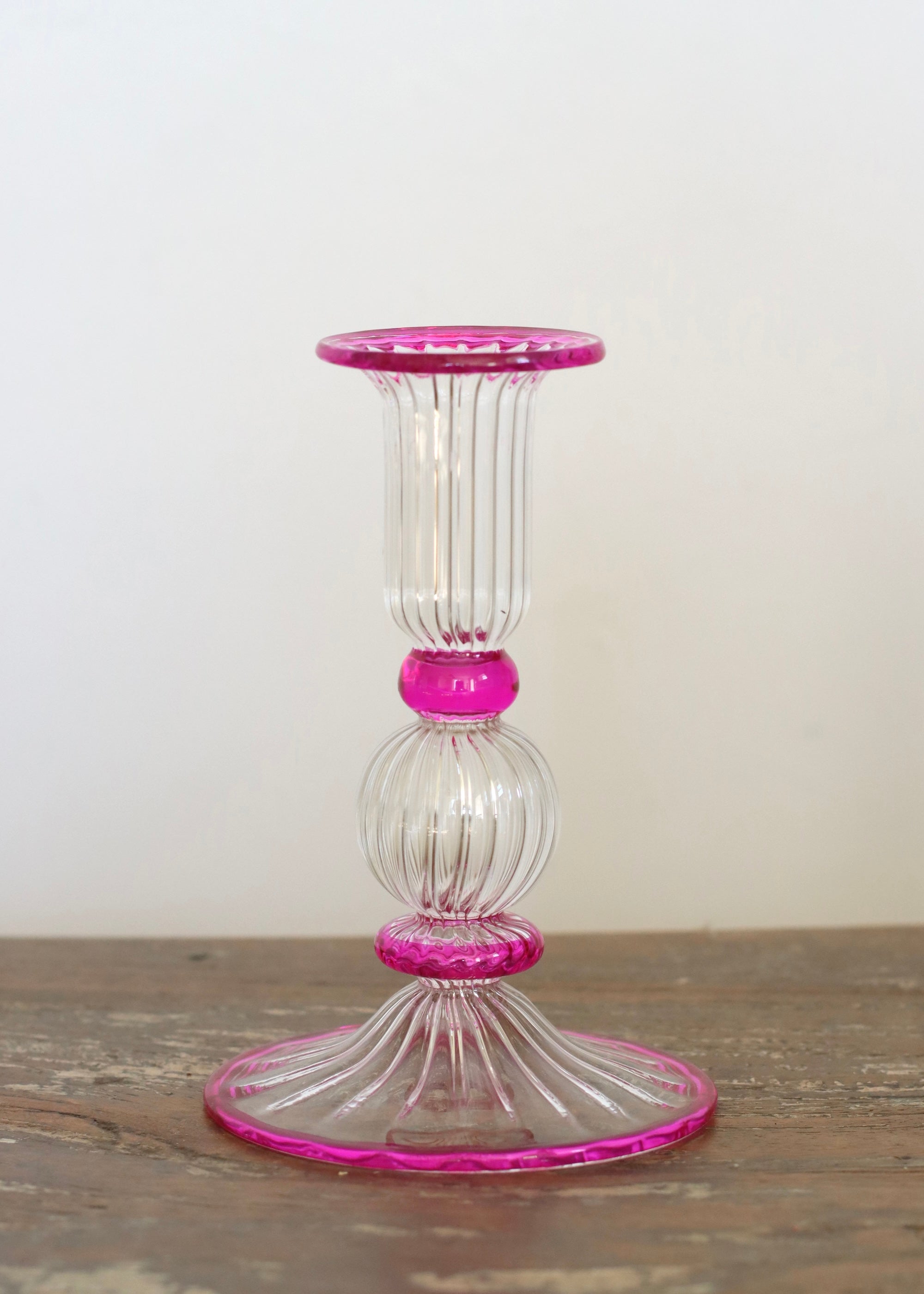 Noor Candlestick - Hot Pink