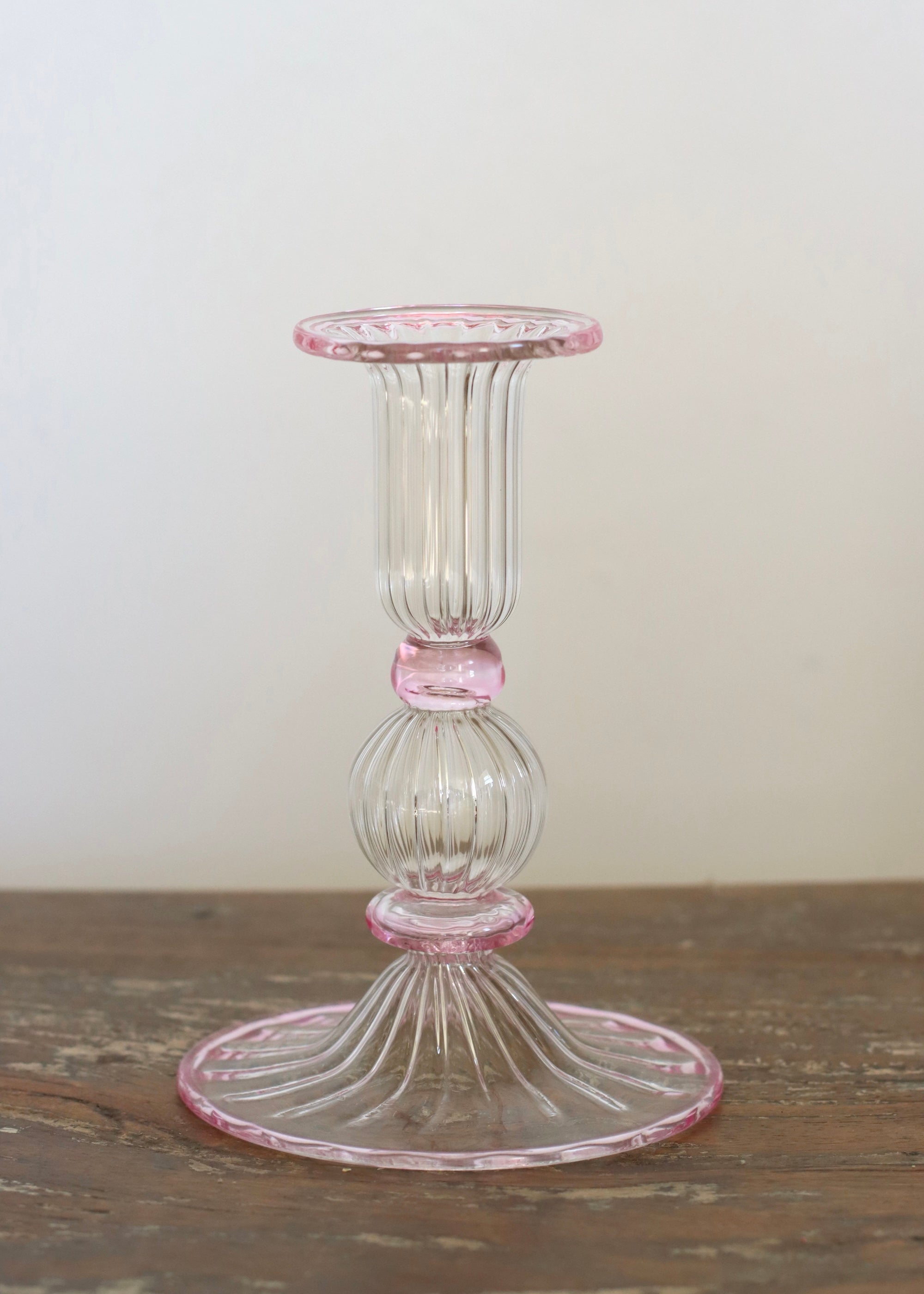 Noor Candlestick - Pale Pink