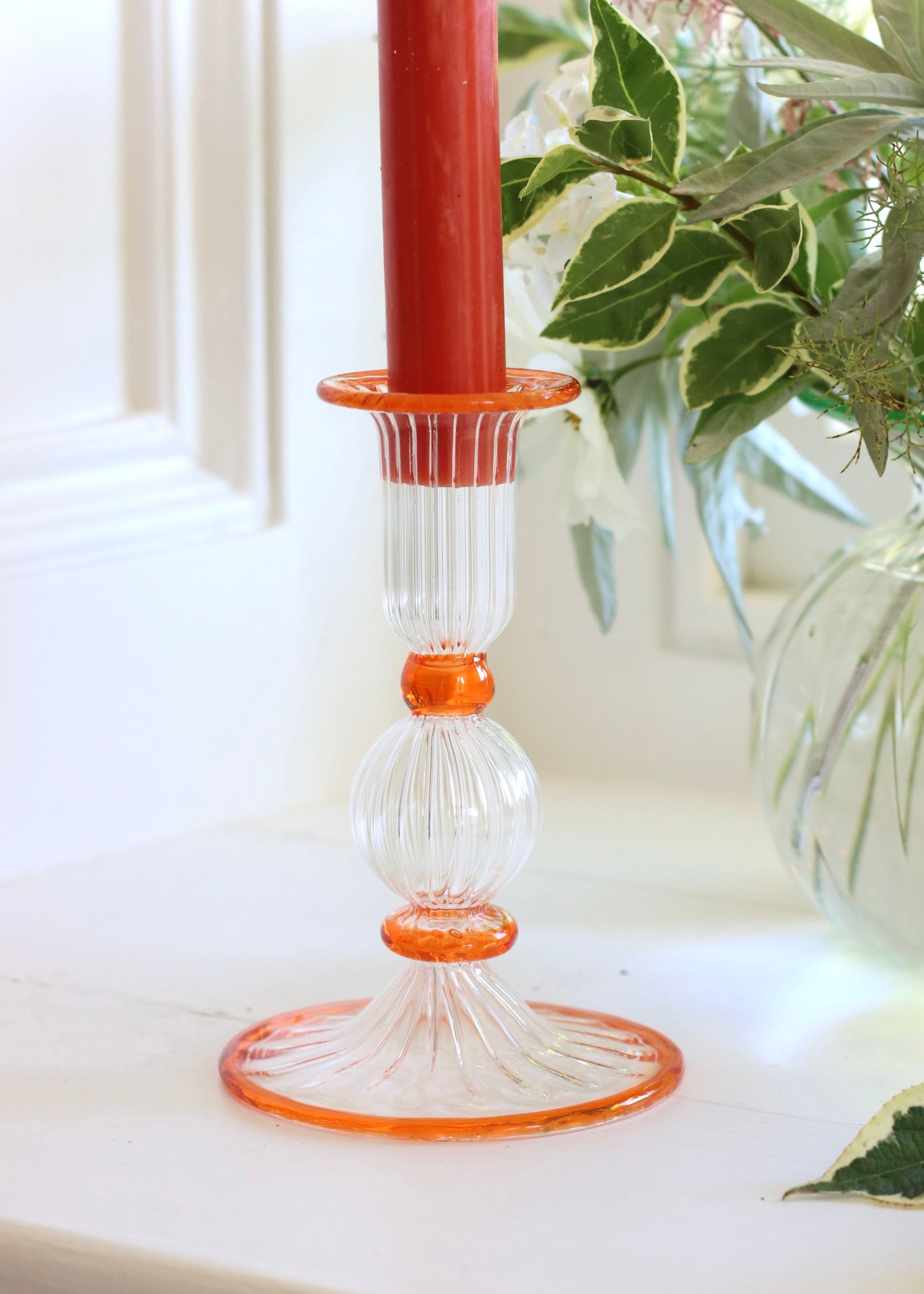 Noor Candlestick - Orange