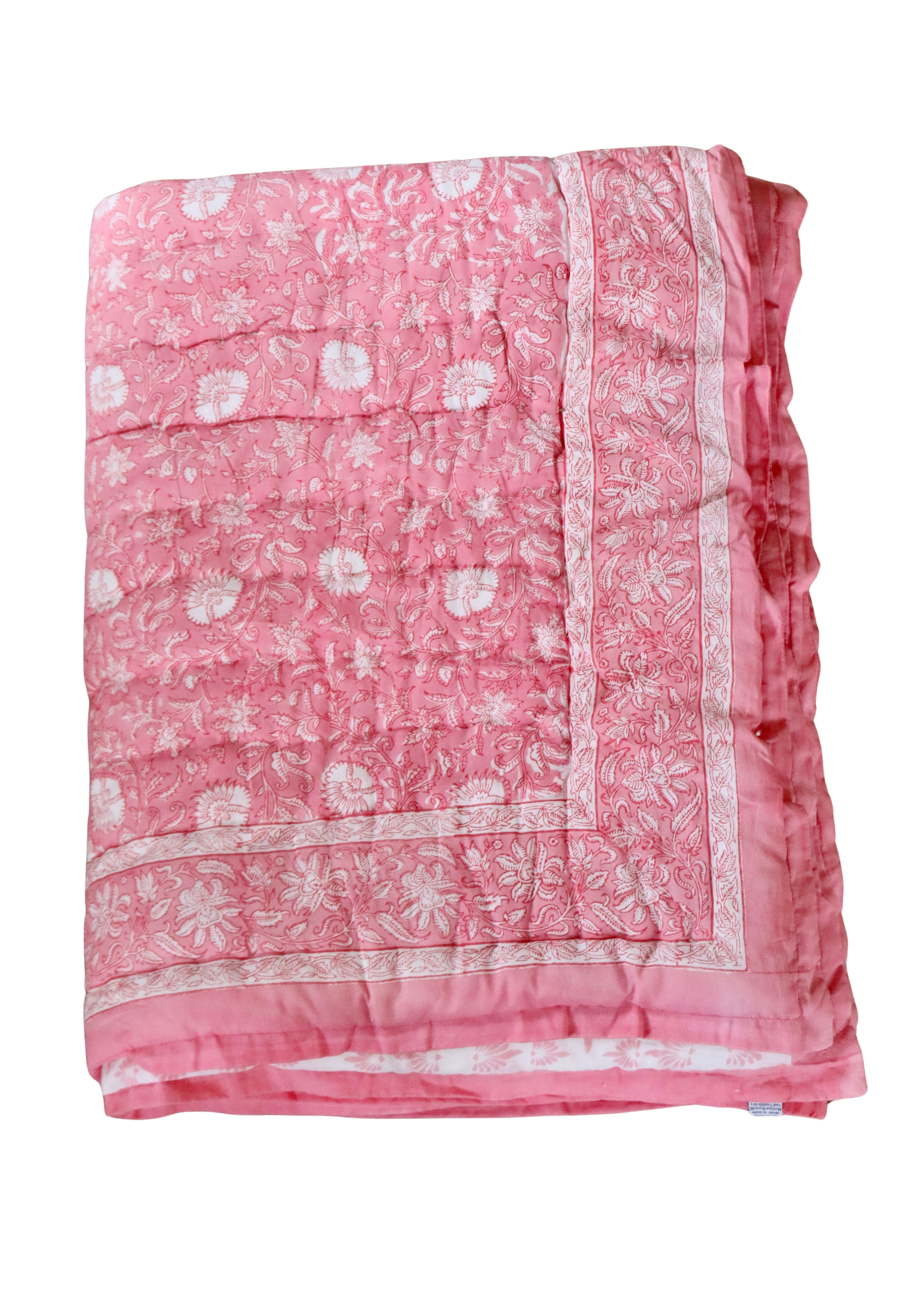 Hand block Printed Quilt - Rani