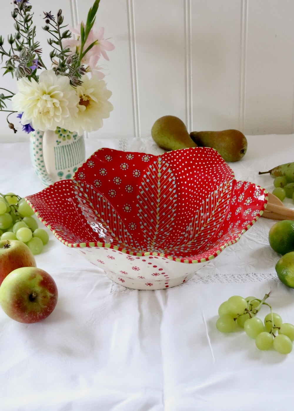 Balfour Salad Bowl - Christmas Red